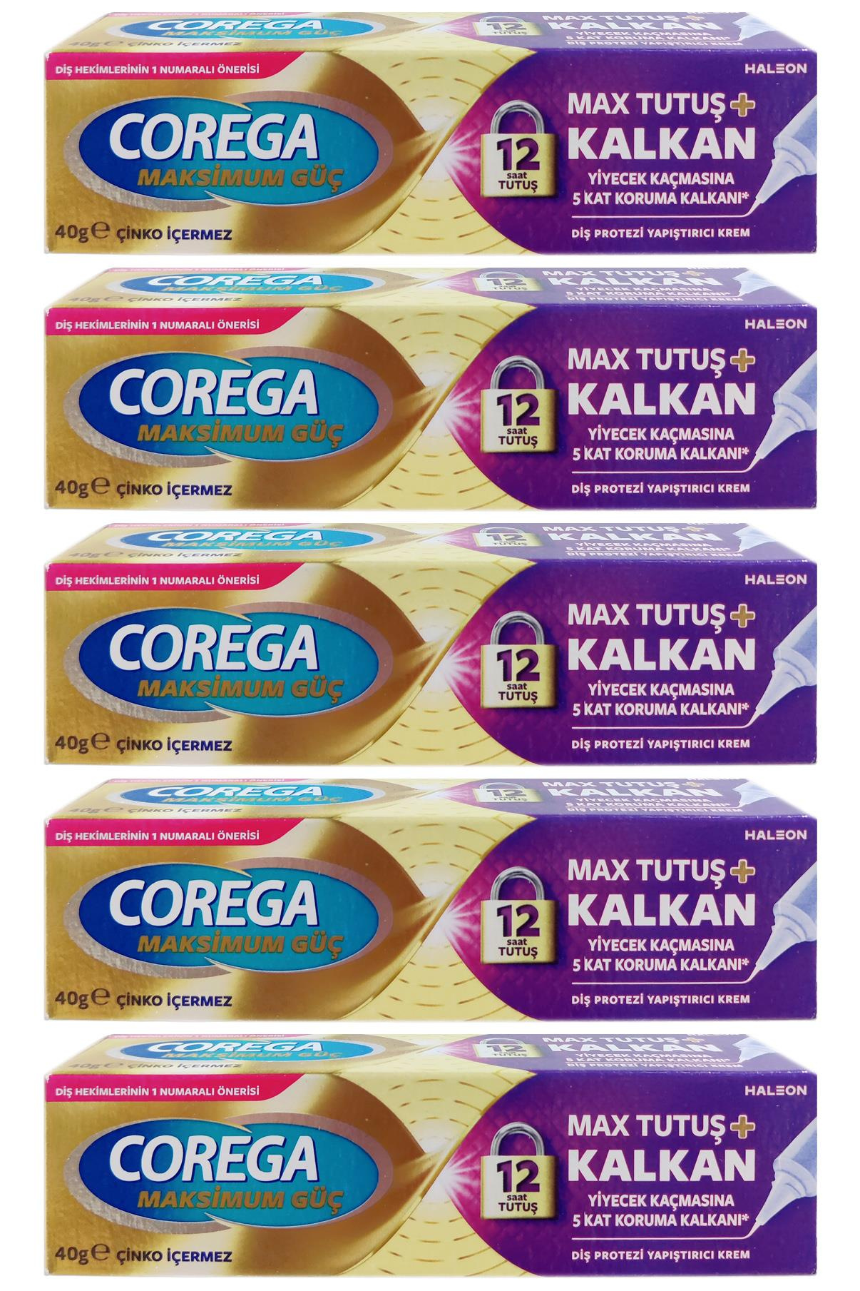 CoregaCorega Maksimum Güç Kontrol + Tutuş Diş Protezi Yapıştırıcı Krem 40 gr 5'liCorega Maksimum Güç Kontrol + Tutuş Diş Protezi Yapıştırıcı Krem 40 gr Fiyatı ve Özellikleri | Mutlufiyatlar