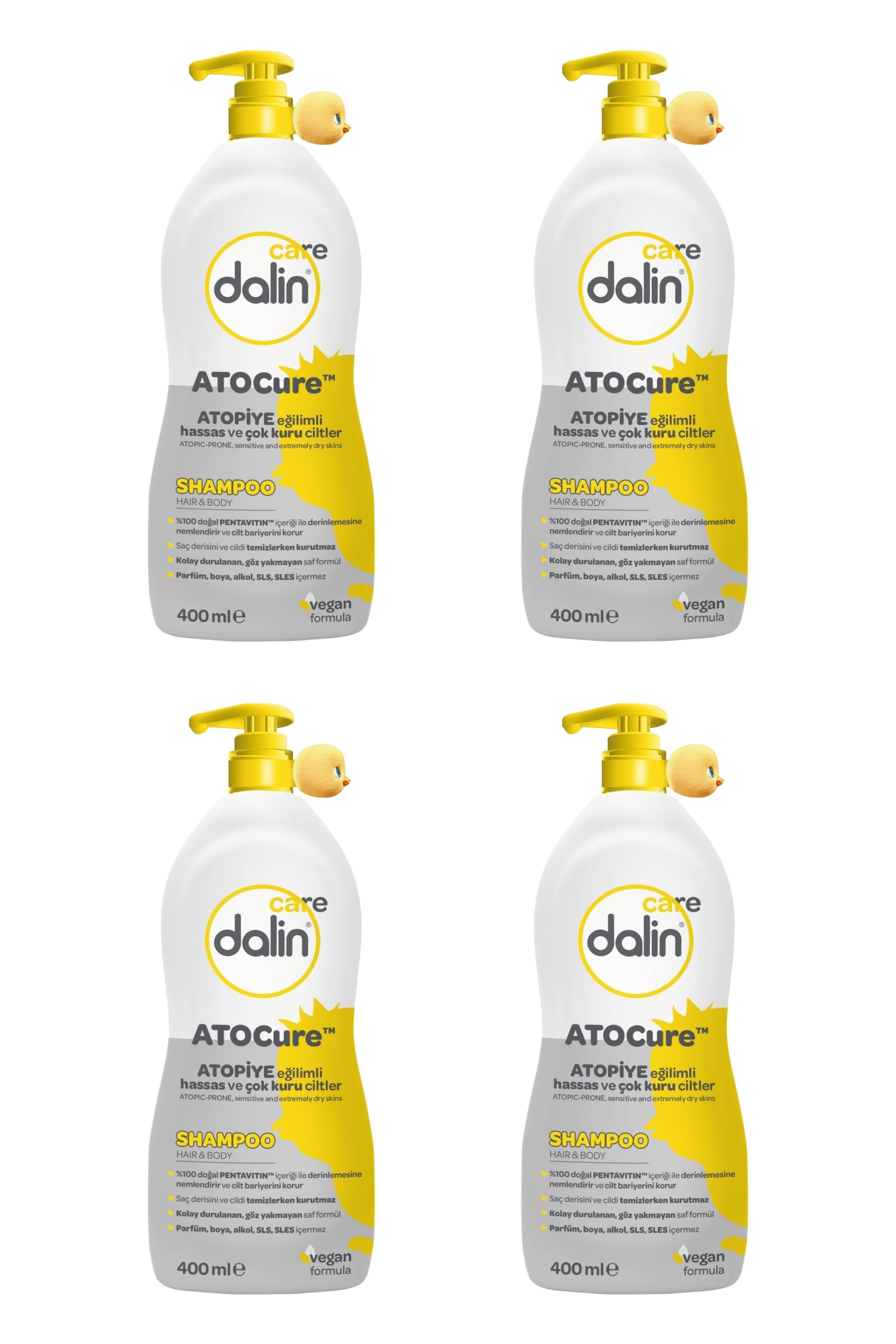 DalinDalin Atocure Şampuan Atopiye Eğilimli, Hassas ve Çok Kuru Ciltler İçin 400 ml 4'lüDalin Atocure Şampuan 400 ml Fiyatı ve Özellikleri | Mutlufiyatlar