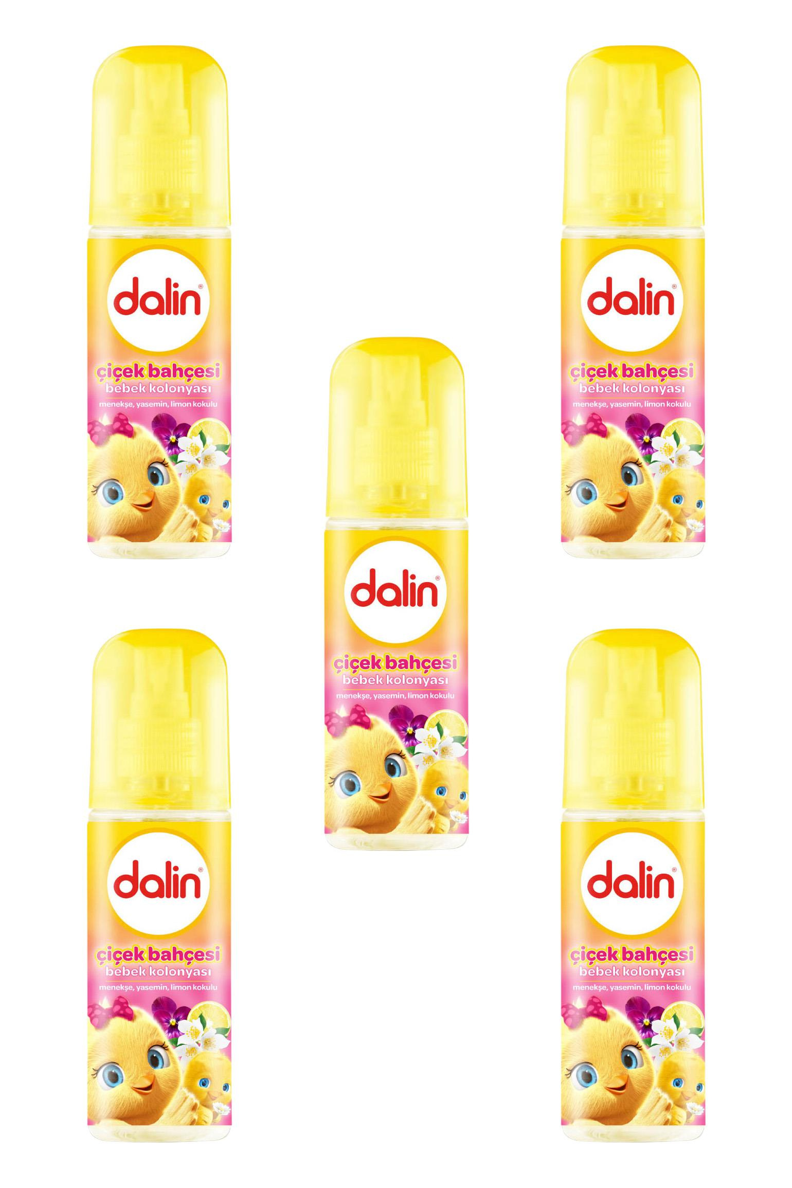 DalinDalin Bebek Kolonyası Çiçek Bahçesi 100 ml 5'liDalin Bebek Kolonyası Çiçek Bahçesi 100 ml Fiyatı ve Özellikleri | Mutlufiyatlar