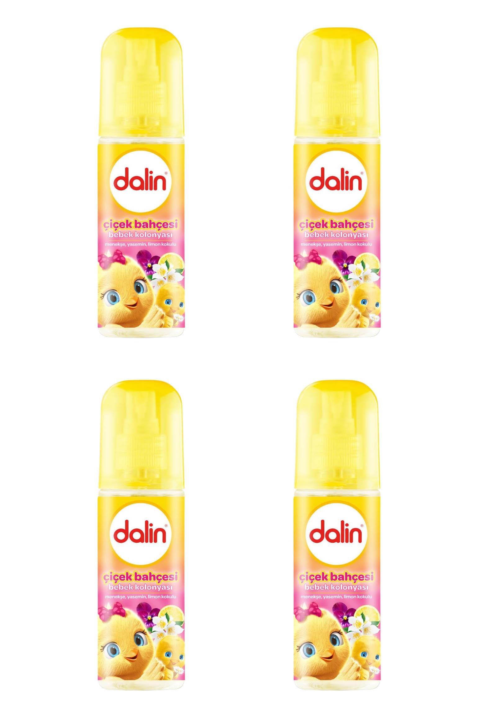 DalinDalin Bebek Kolonyası Çiçek Bahçesi 100 ml 4'lüDalin Bebek Kolonyası Çiçek Bahçesi 100 ml Fiyatı ve Özellikleri | Mutlufiyatlar