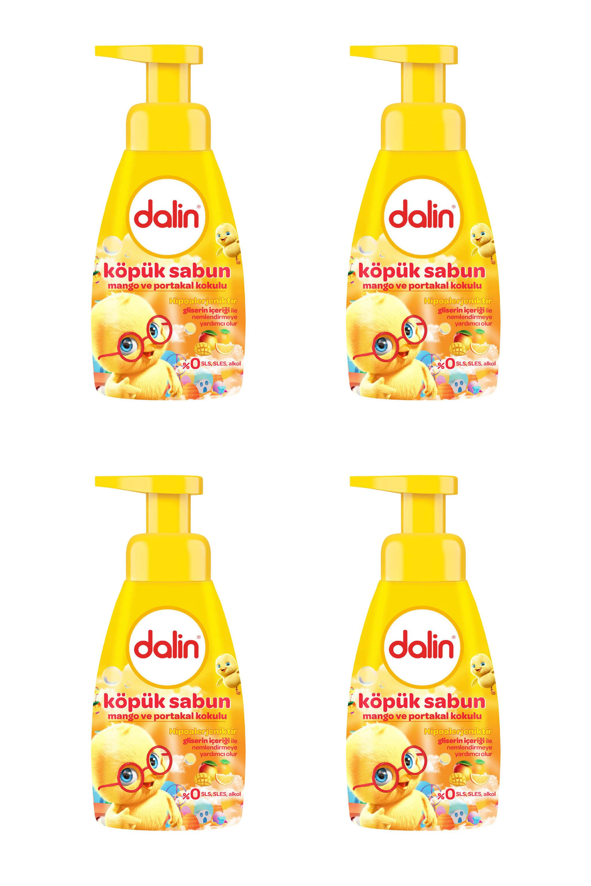 DalinDalin Köpük El Sabunu Mango ve Portakal Kokulu 200 ml 4'lüDalin Köpük El Sabunu Mango ve Portakal Kokulu 200 ml Fiyatı ve Özellikleri | Mutlufiyatlar