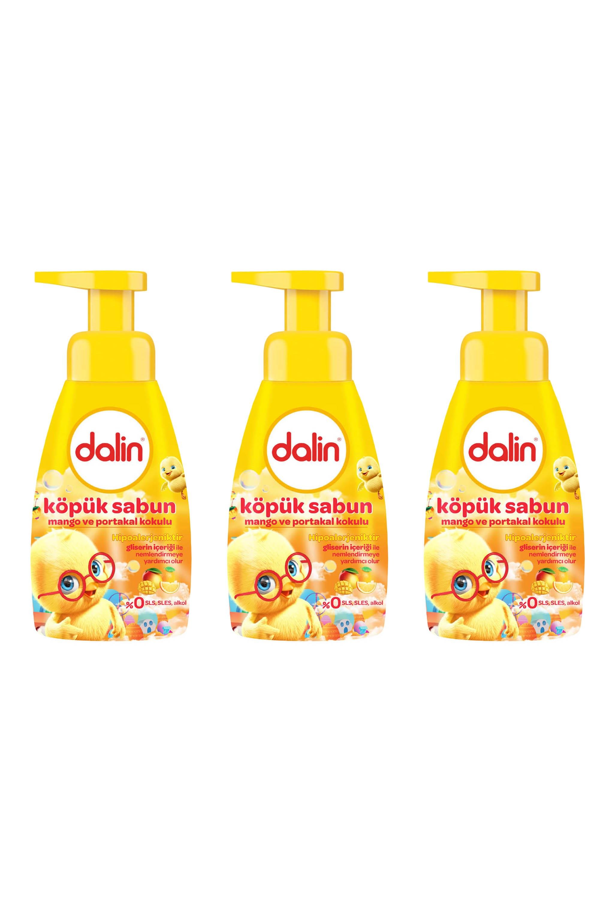 DalinDalin Köpük El Sabunu Mango ve Portakal Kokulu 200 ml 3'lüDalin Köpük El Sabunu Mango ve Portakal Kokulu 200 ml Fiyatı ve Özellikleri | Mutlufiyatlar