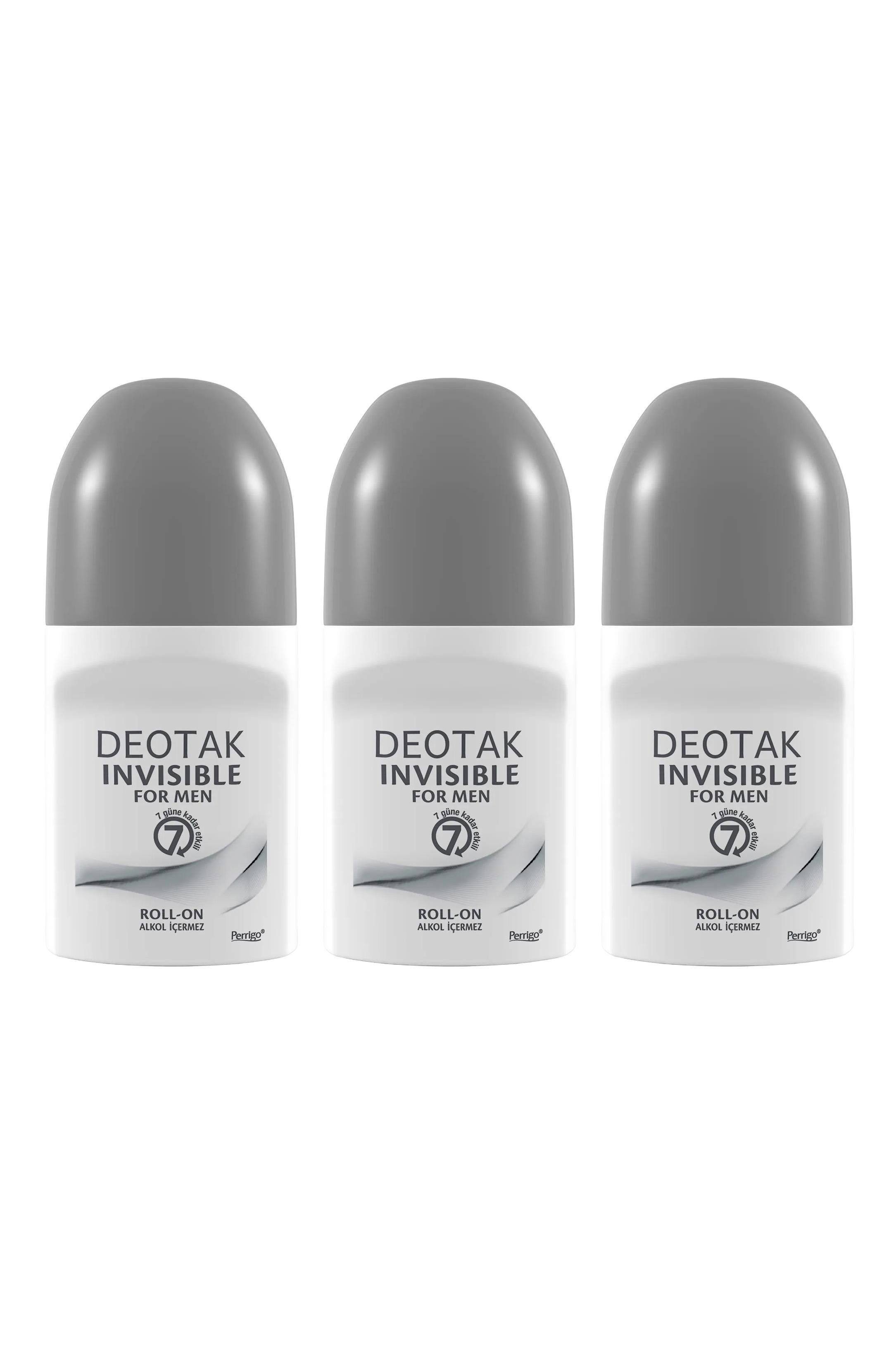 DeotakDeotak Invisible Roll-on Men Erkekler İçin 35 ml 3'lüDeotak Invisible Roll-on Men 35 ml Fiyatı ve Özellikleri | Mutlufiyatlar