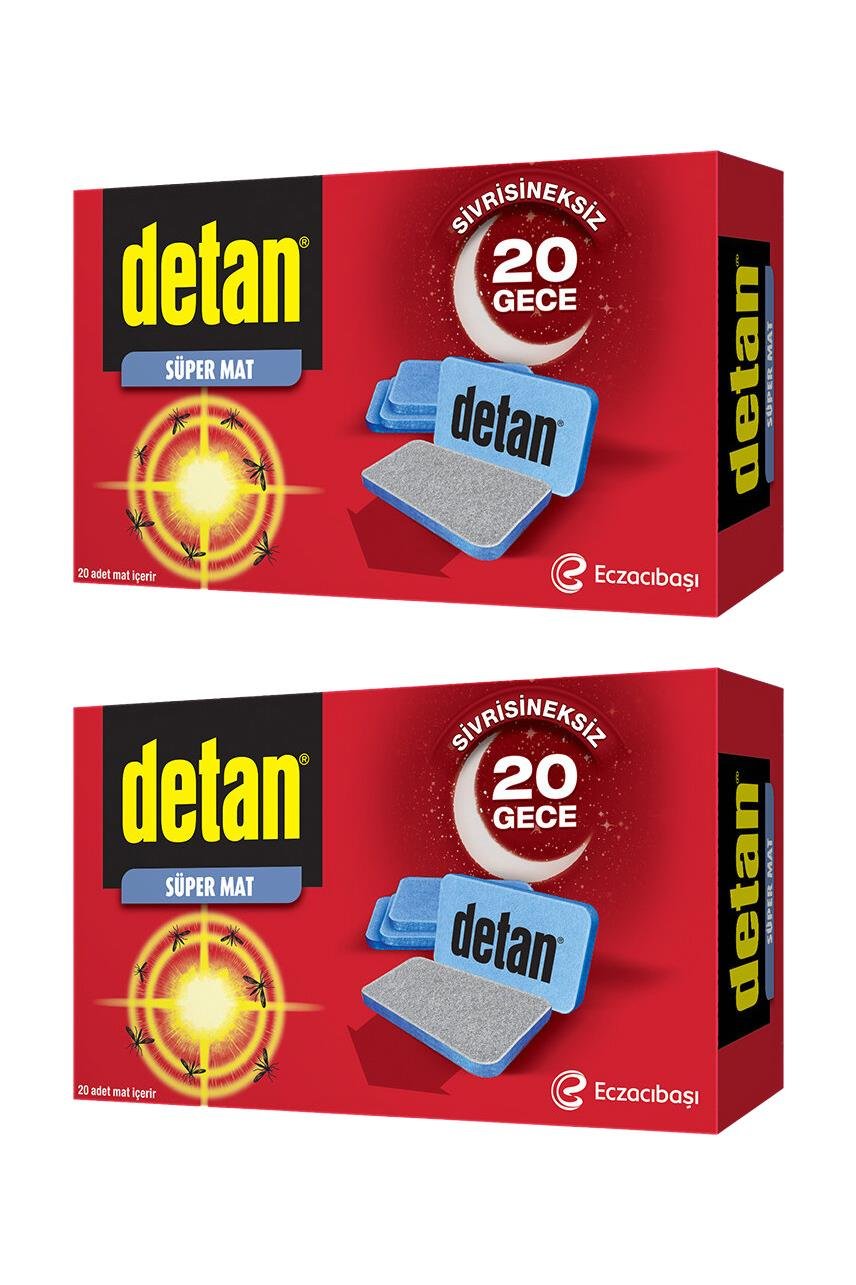 DetanDetan Süper Mat Sivrisinek Kovucu 20 Tablet 2'liDetan Süper Mat Tablet 20 Gece Fiyatı ve Özellikleri | Mutlufiyatlar