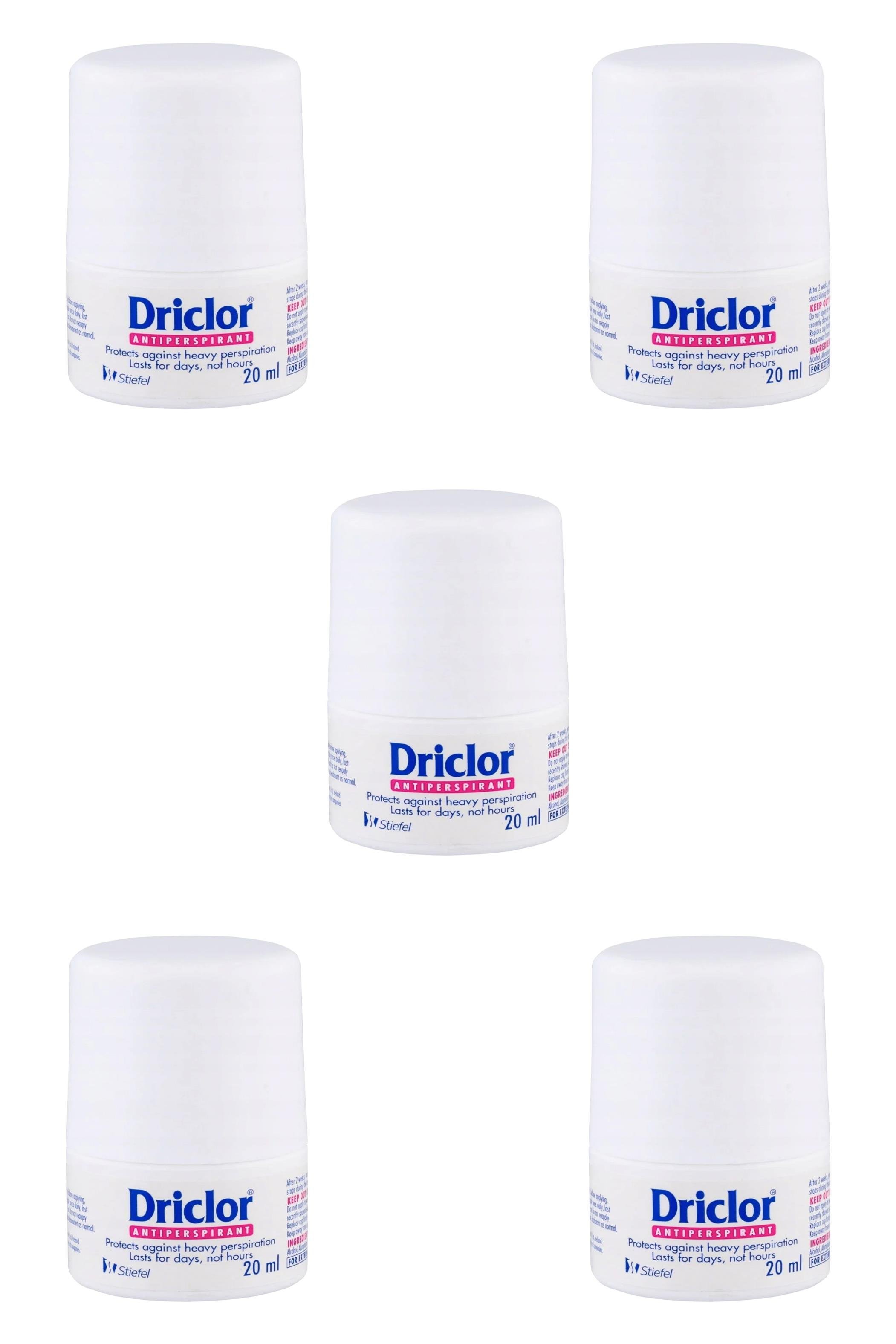 DriclorDriclor Aşırı Terleme Önleyici Antiperspirant Roll-On 20 ml 5'liDriclor Roll-On 20 ml Fiyatı ve Özellikleri | Mutlufiyatlar