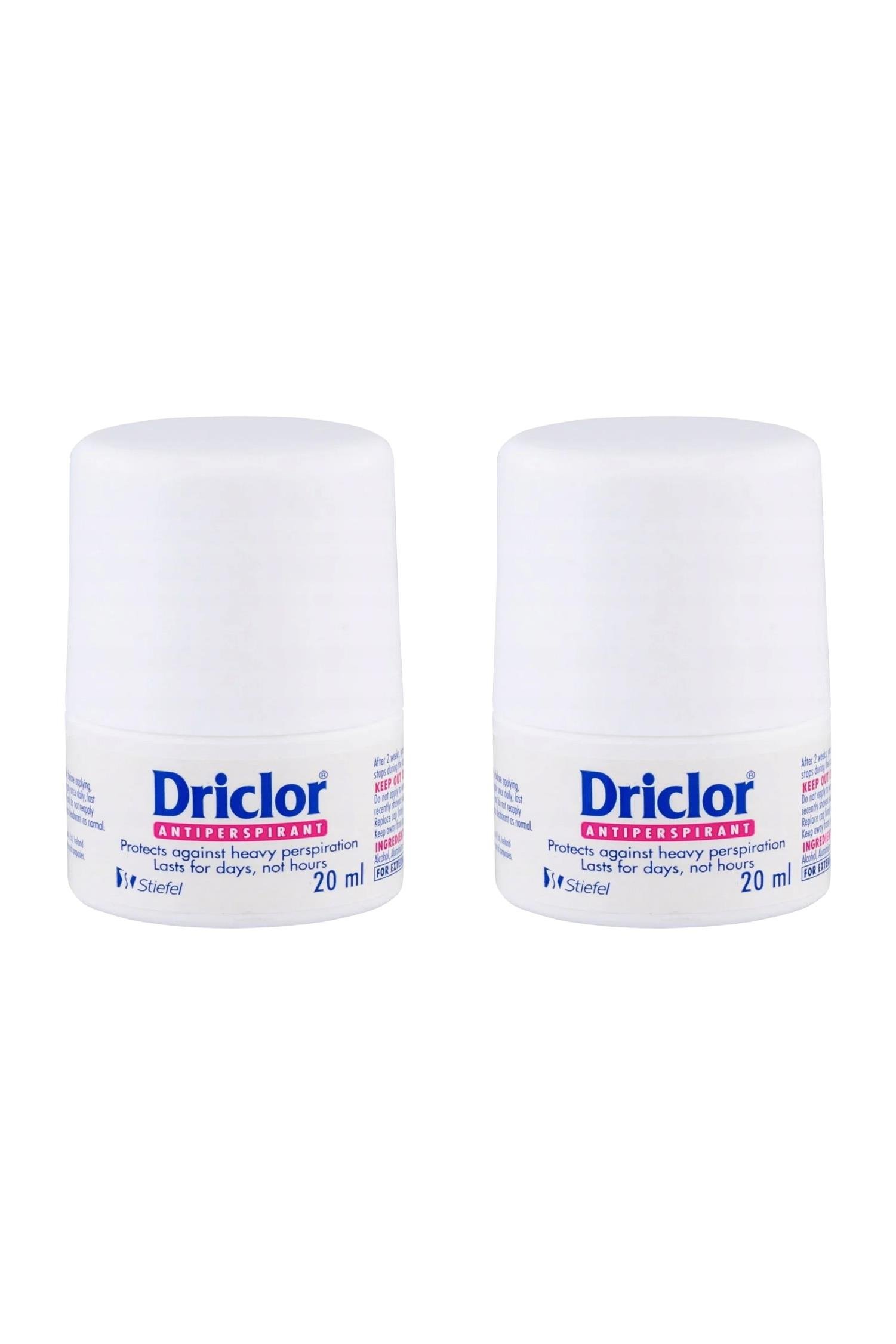 DriclorDriclor Aşırı Terleme Önleyici Antiperspirant Roll-On 20 ml 2'liDriclor Roll-On 20 ml Fiyatı ve Özellikleri | Mutlufiyatlar