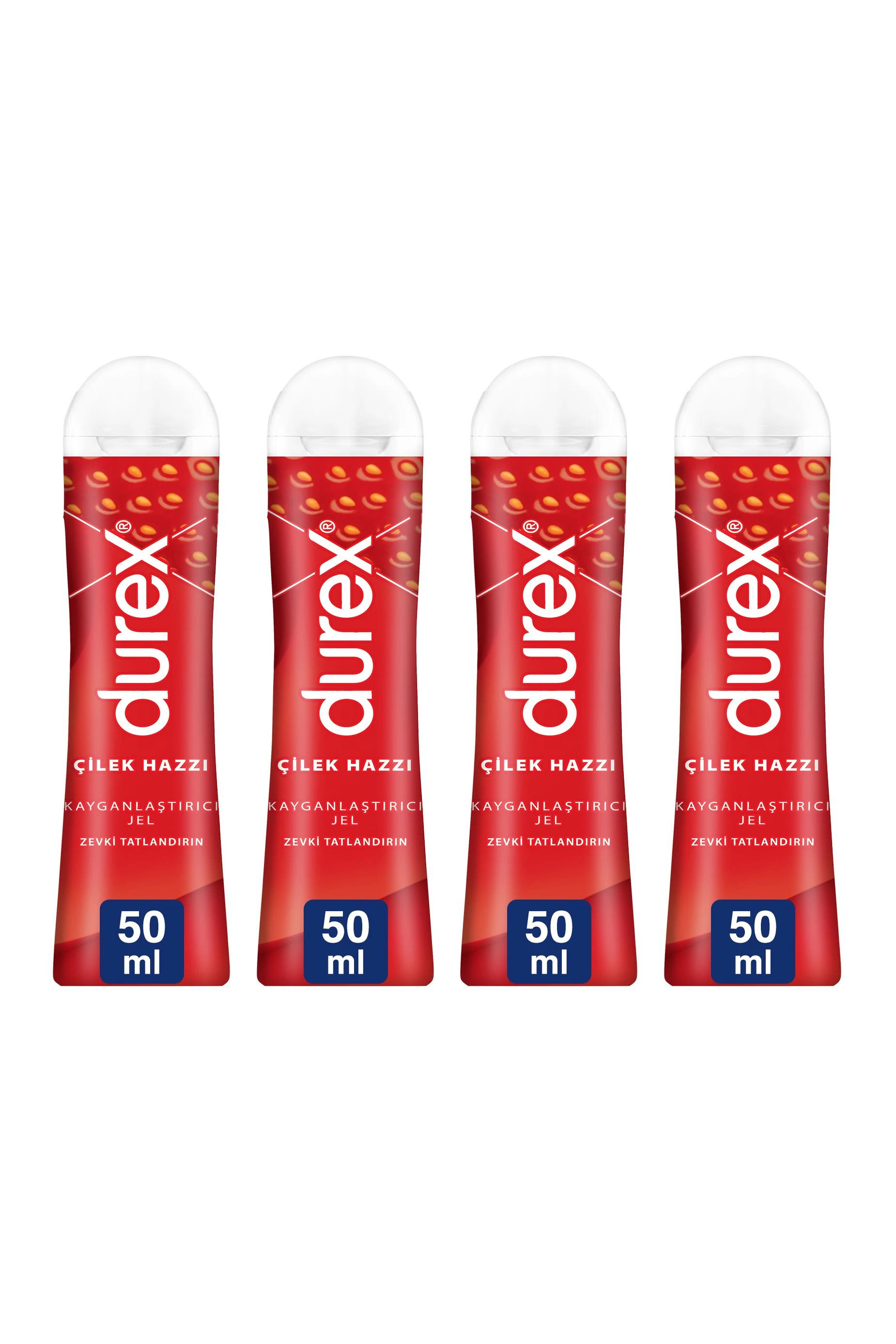 Durex Durex Kayganlaştırıcı Jel Çilek Hazzı 50 ml 4'lüDurex Play Kayganlaştırıcı Jel Çilek Hazzı 50 ml Fiyatı ve Özellikleri | Mutlufiyatlar