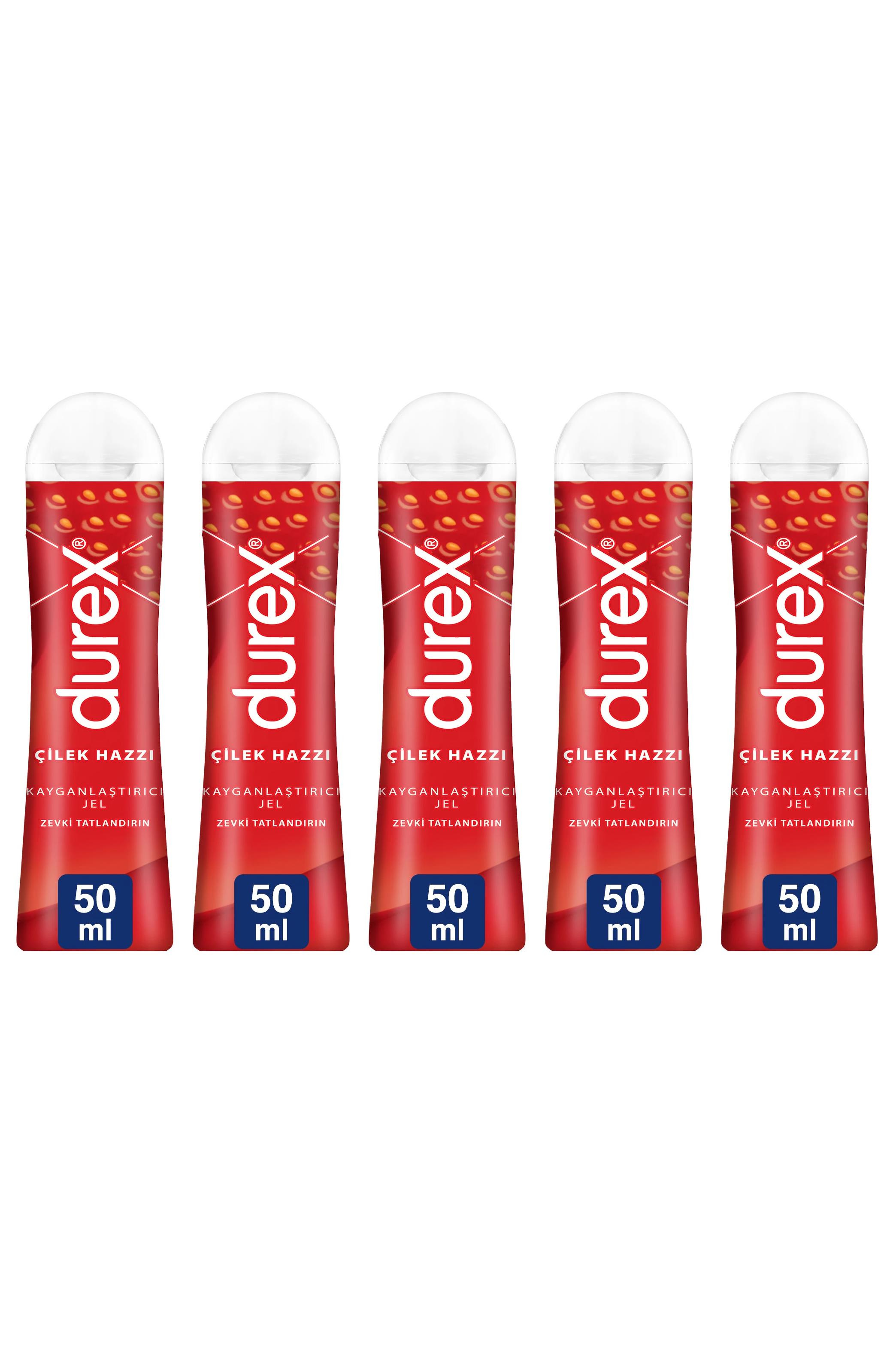 Durex Durex Kayganlaştırıcı Jel Çilek Hazzı 50 ml 5'liDurex Play Kayganlaştırıcı Jel Çilek Hazzı 50 ml Fiyatı ve Özellikleri | Mutlufiyatlar