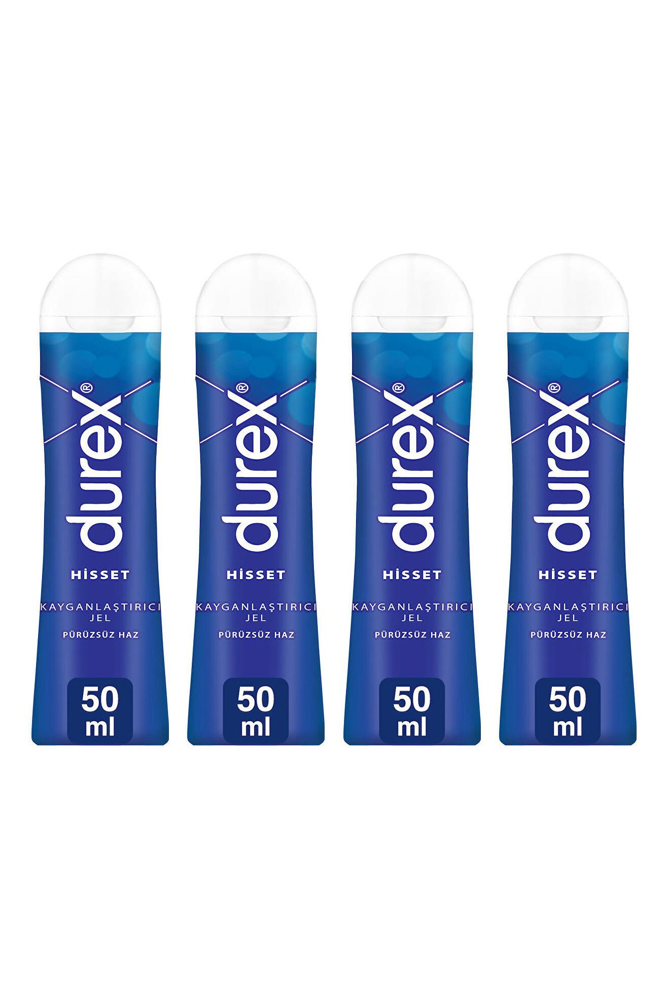 Durex Durex Kayganlaştırıcı Jel Hisset 50 ml 4'lüDurex Play Hisset Kayganlaştırıcı Jel 50 ml Fiyatı ve Özellikleri | Mutlufiyatlar