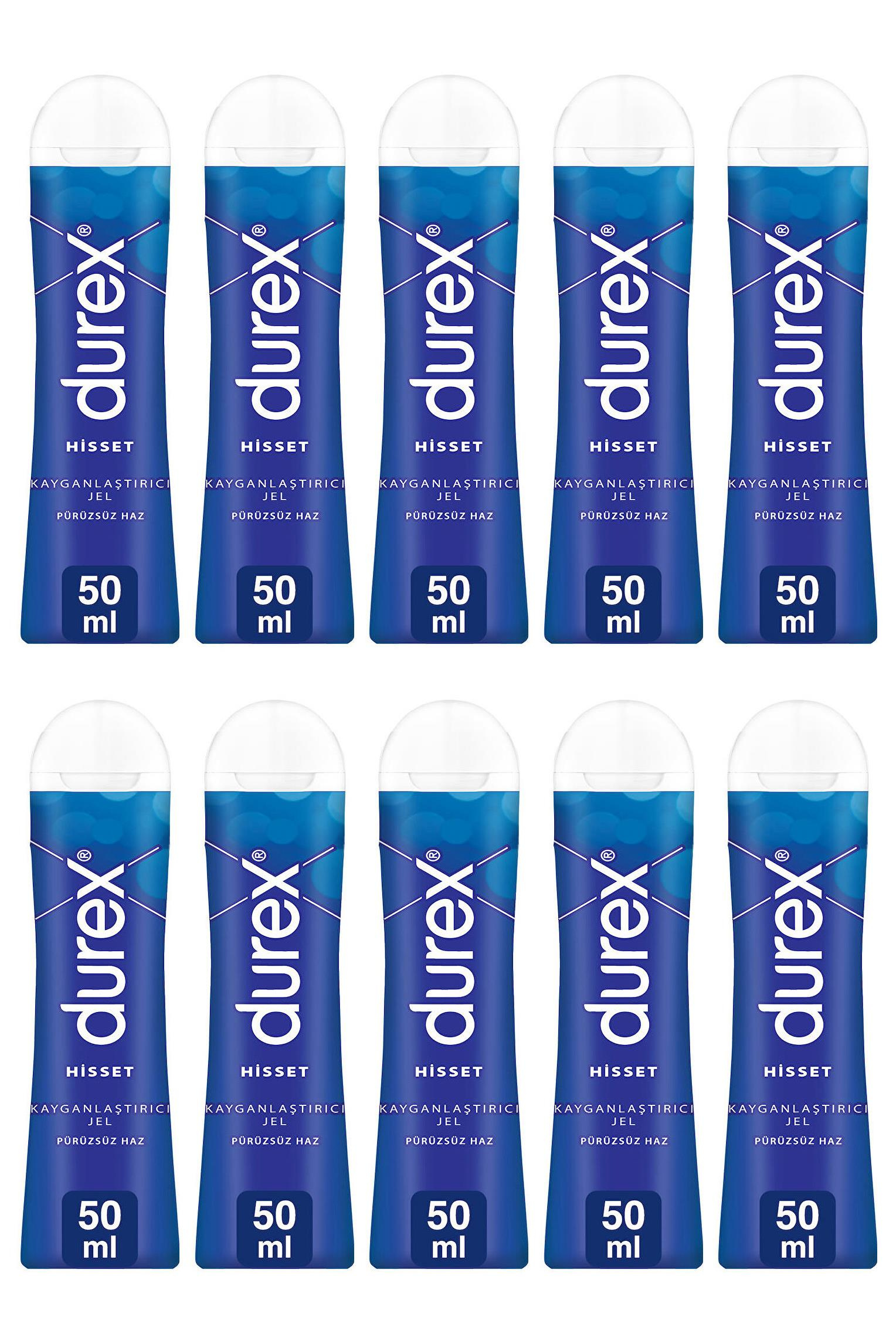 Durex Durex Kayganlaştırıcı Jel Hisset 50 ml 10'luDurex Play Hisset Kayganlaştırıcı Jel 50 ml Fiyatı ve Özellikleri | Mutlufiyatlar