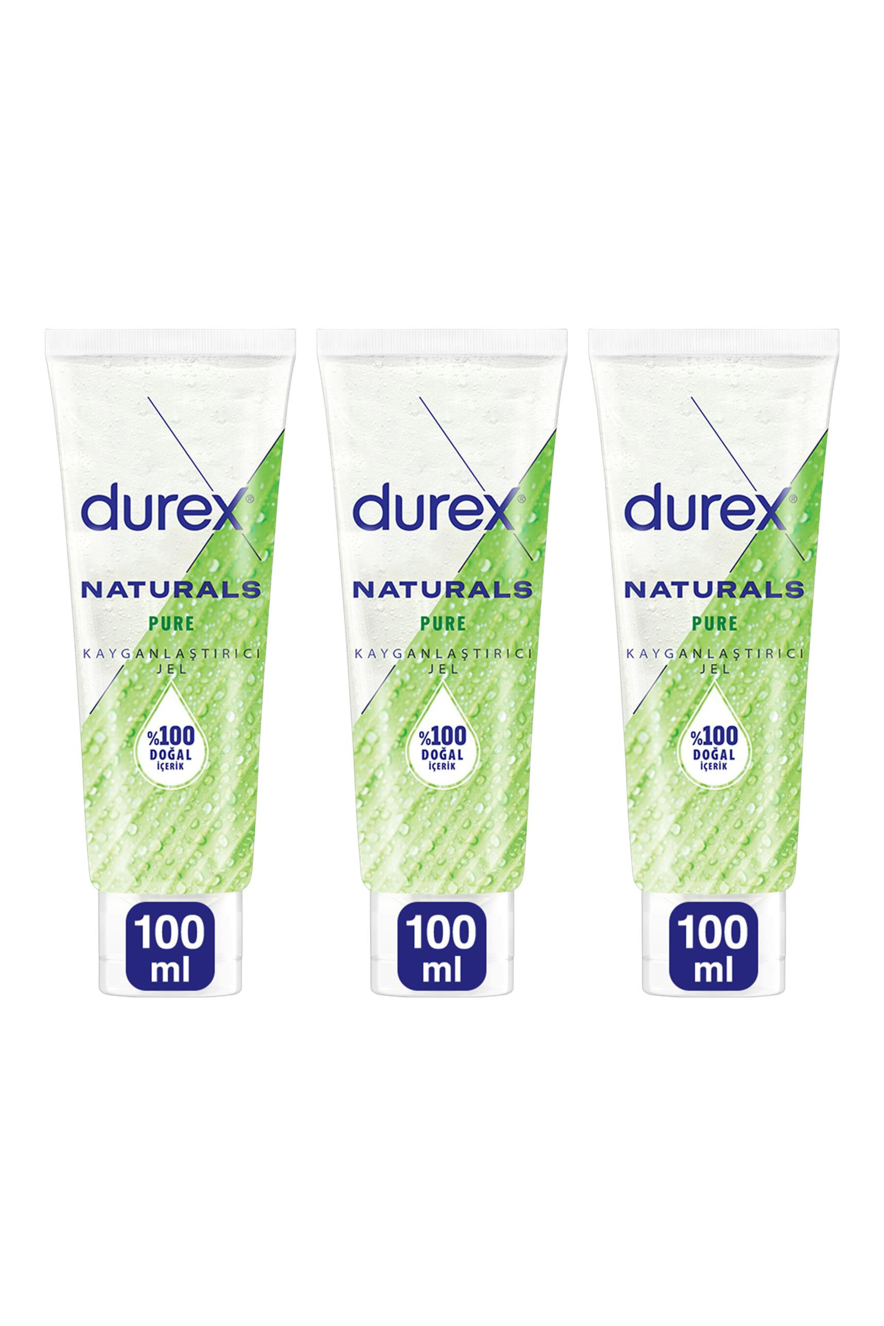 Durex Durex Kayganlaştırıcı Jel Naturals Pure 100 ml 3'lüDurex Naturals Pure Kayganlaştırıcı Jel 100 ml Fiyatı ve Özellikleri | Mutlufiyatlar