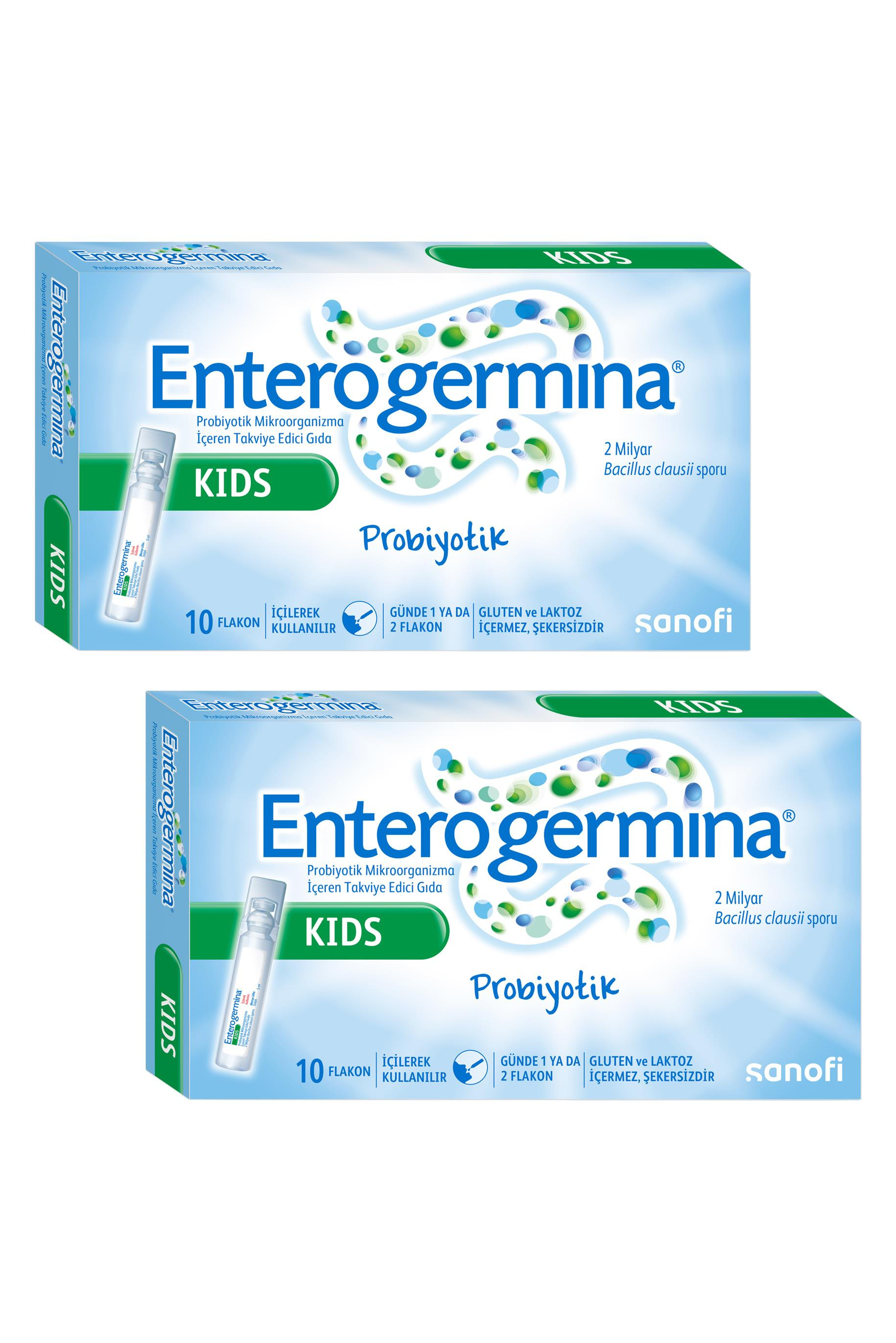 EnterogerminaEnterogermina Kids 5 ml × 10 Flakon 2'liEnterogermina 2-10 Yaş 5 ml × 10 Flakon Fiyatı ve Özellikleri | Mutlufiyatlar