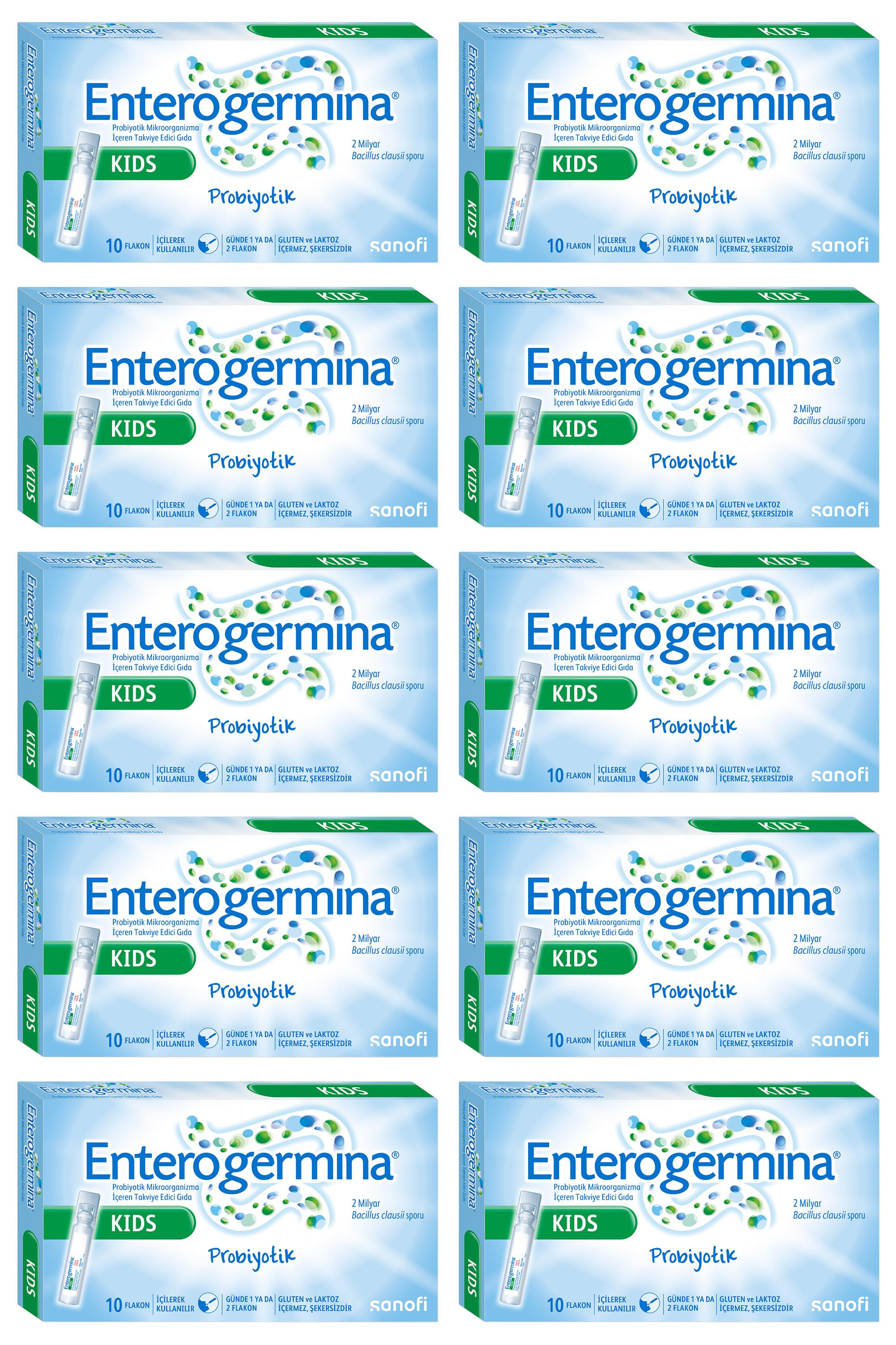 EnterogerminaEnterogermina Kids 5 ml × 10 Flakon 10'luEnterogermina 2-10 Yaş 5 ml × 10 Flakon Fiyatı ve Özellikleri | Mutlufiyatlar