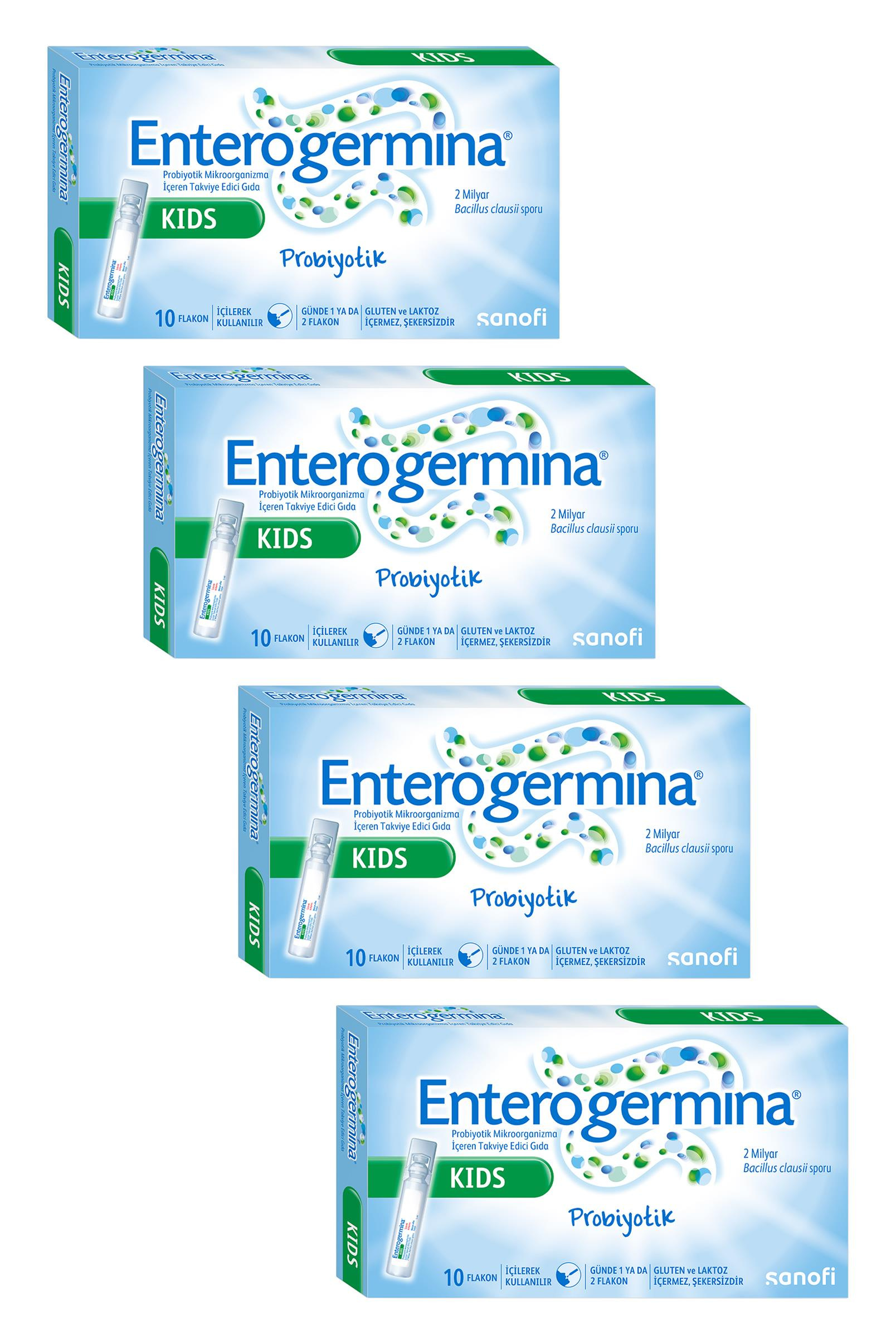 EnterogerminaEnterogermina Kids 5 ml × 10 Flakon 4'lüEnterogermina 2-10 Yaş 5 ml × 10 Flakon Fiyatı ve Özellikleri | Mutlufiyatlar