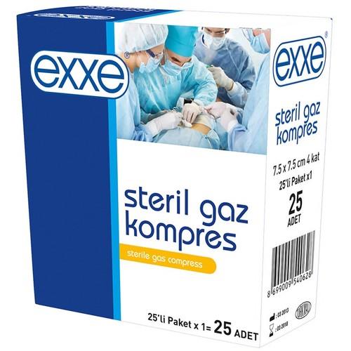 ExxeExxe Steril Gaz Kompres 7,5x7,5 cm 5li - 5 AdetExxe Steril Gaz Kompres 7,5x7,5 cm 5li - 5 Adet Fiyatı ve Özellikleri