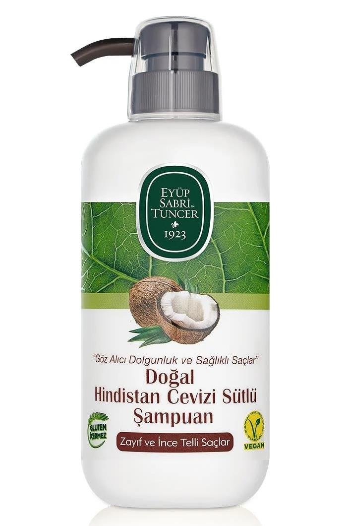 Eyüp Sabri Tuncer Eyüp Sabri Tuncer Şampuan Hindistan Cevizi Sütlü 600 mlEyüp Sabri Tuncer Doğal Hindistan Cevizi Sütlü Şampuan 600 ml Fiyatı ve Özellikleri | Mutlufiyatlar