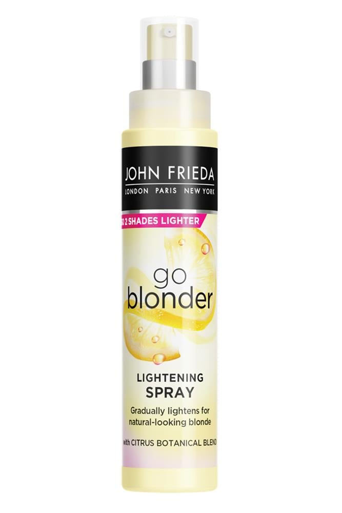 John FriedaJohn Frieda Go Blonder Sarı Saçlar İçin Renk Açıcı Sprey 100 mlJohn Frieda SB Go Blonder Renk Açıcı Sprey Sarı Saçlara Özel 100 ml Fiyatı ve Özellikleri | Mutlufiyatlar