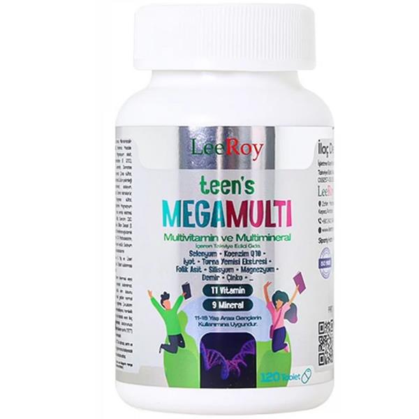 LeeroyLeeroy Teens Megamulti 120 TabletLeeroy Teens Megamulti 120 Tablet Fiyatı ve Özellikleri
