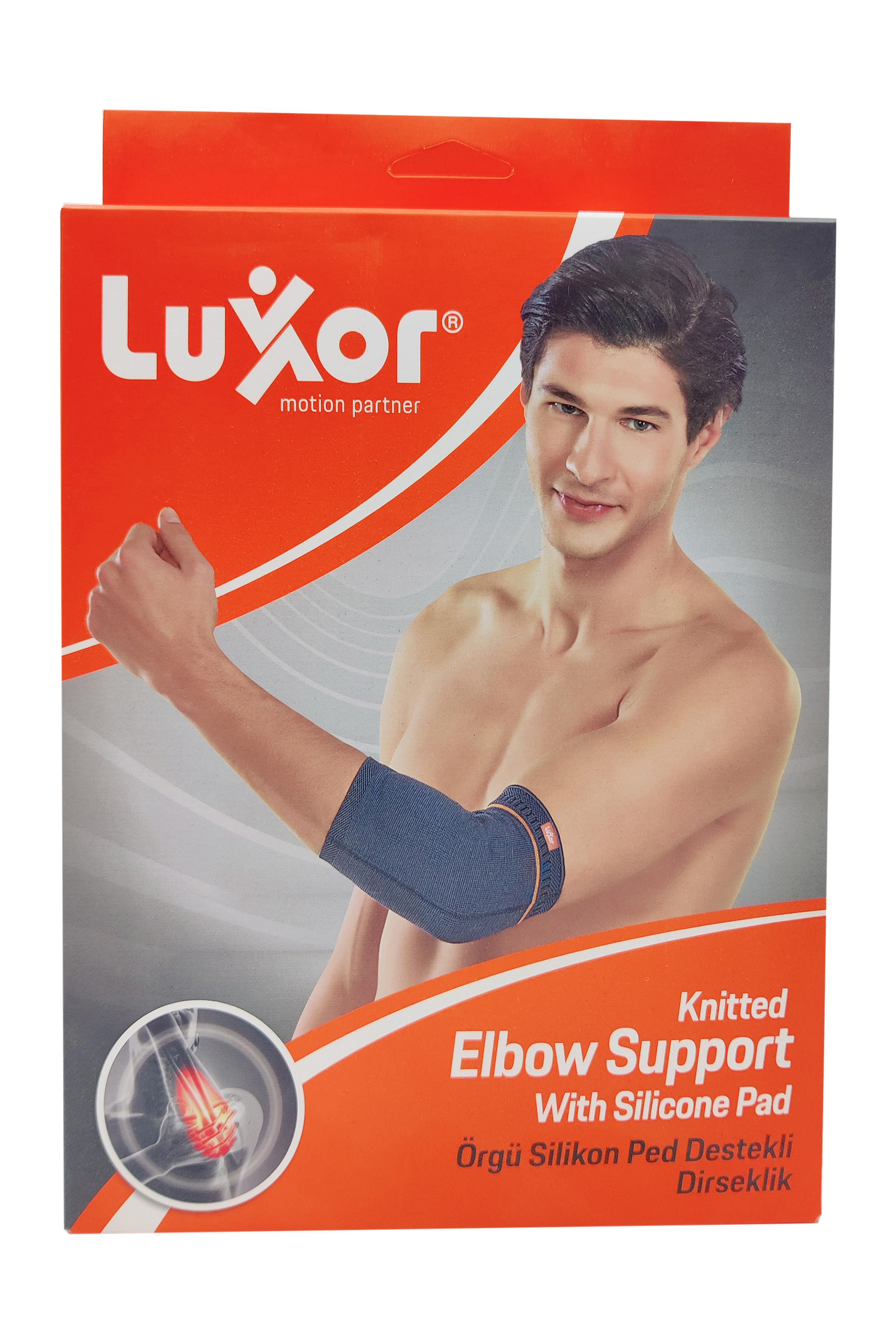 LuxorLuxor 106 Örgü Silikon Ped Destekli Dirseklik Medium Beden 23-27 cmLuxor Örgü Silikon Ped Destek Dirseklik - Medium - 106 Fiyatı ve Özellikleri | Mutlufiyatlar