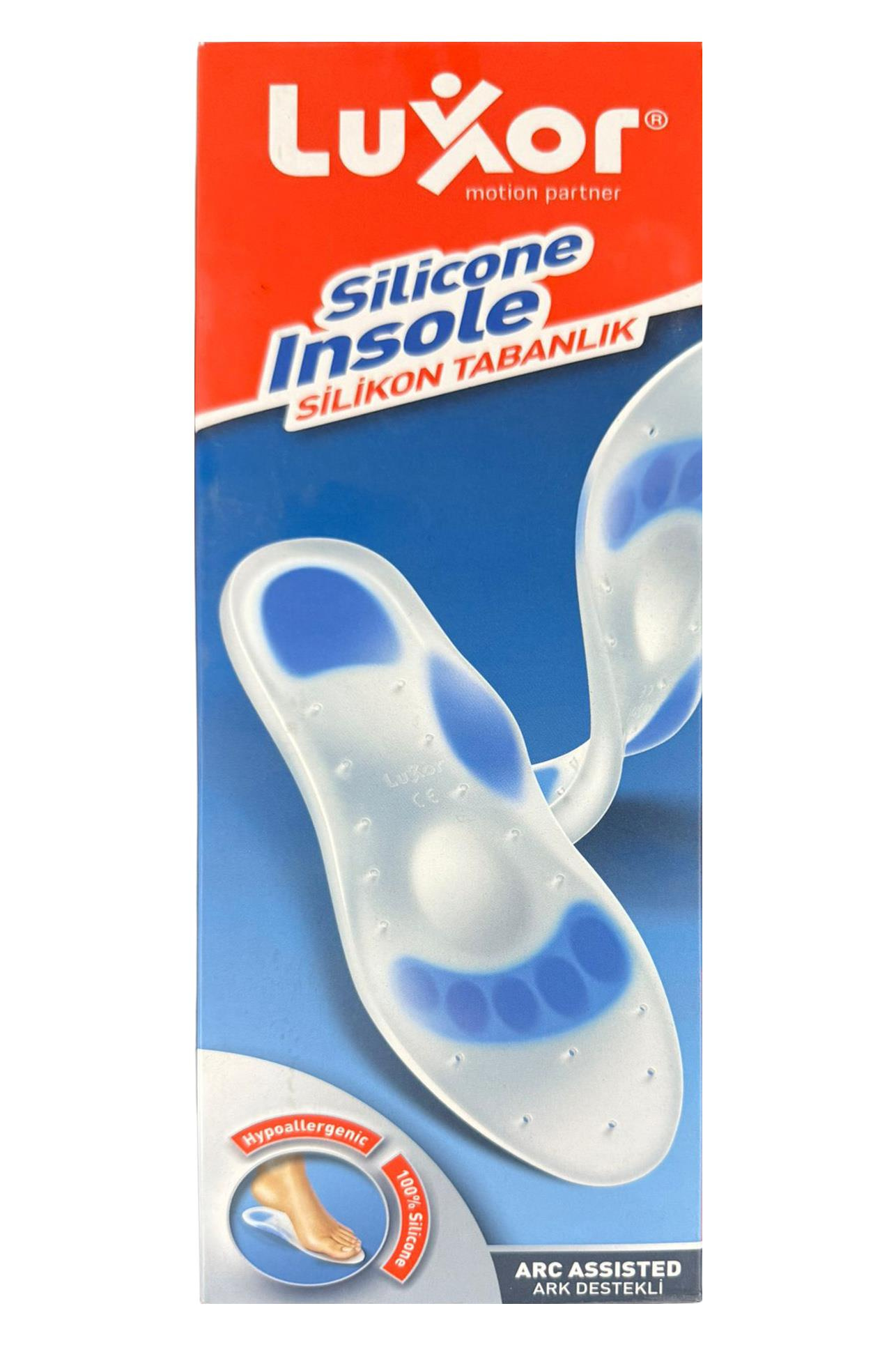 LuxorLuxor 602 Silikon Ark Destekli Tabanlık Small Beden 37-38Luxor 602 Silikon Tabanlık | Ark Destekli Ortopedik Rahatlık