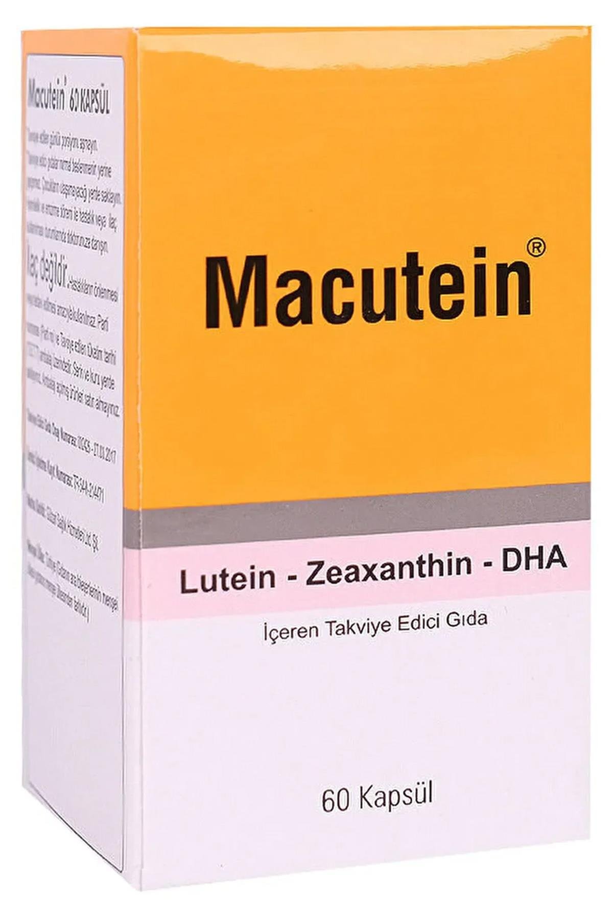 MacuteinMacutein 60 KapsülMacutein 60 Kapsül | Göz Sağlığı İçin Lutein & DHA