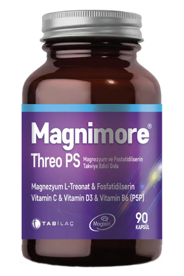 MagnimoreMagnimore Threo Ps Magnezyum 90 Bitkisel Kapsül L-treonat FosfatidilserinMagnimore Threo PS 90 Kapsül | Zihin ve Hafıza Desteği