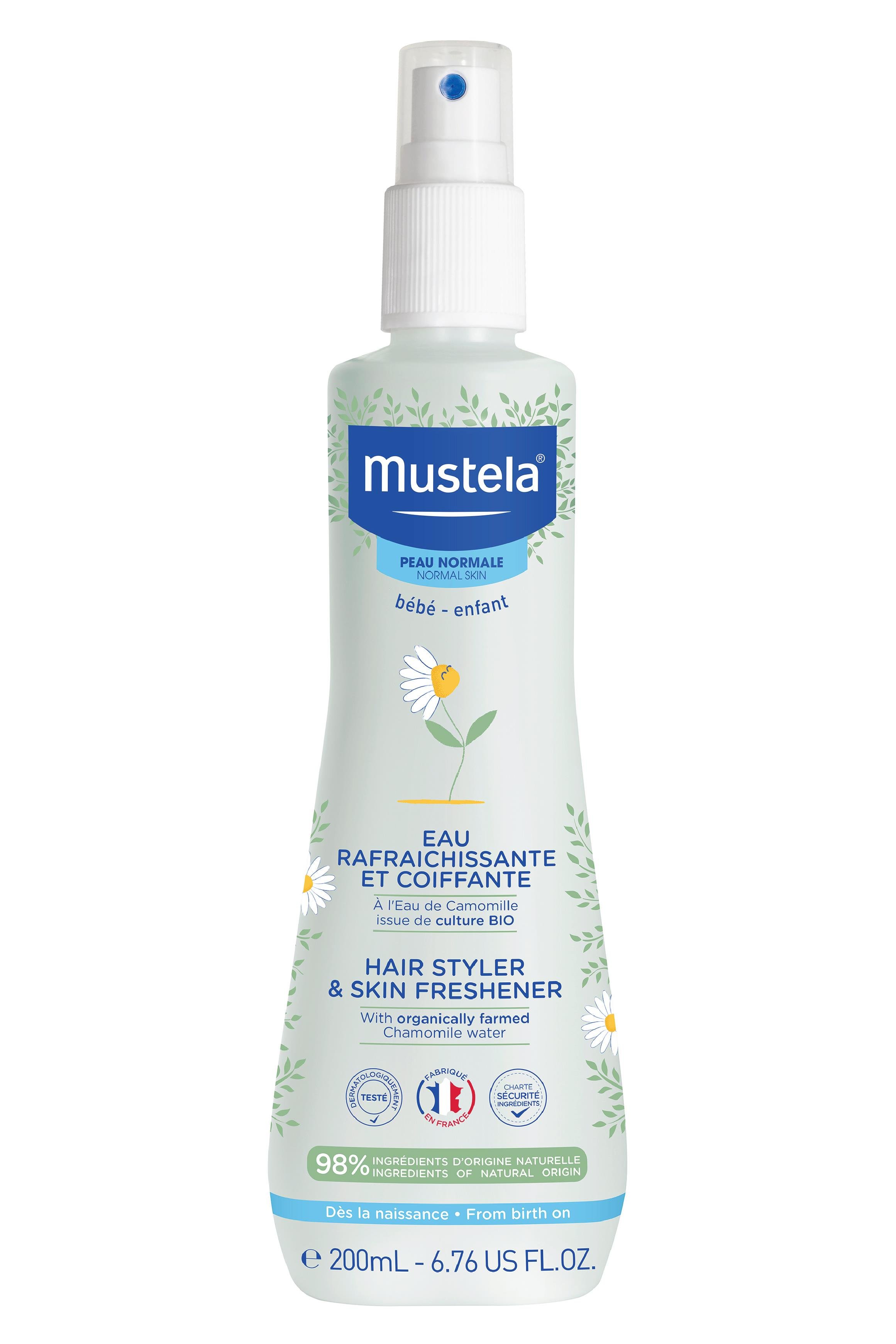 MustelaMustela Organik Papatya Suyu İçeren Kolay Tarama Sağlayan Saç Şekillendirici Ferahlatıcı Vücut Spreyi 200 mlMustela Organik Papatya Suyu İçeren Kolay Tarama Sağlayan Saç Şekillendirici Ferahlatıcı Vücut Spreyi 200 ml | Hızlı Kargo & Güvenli Alışveriş