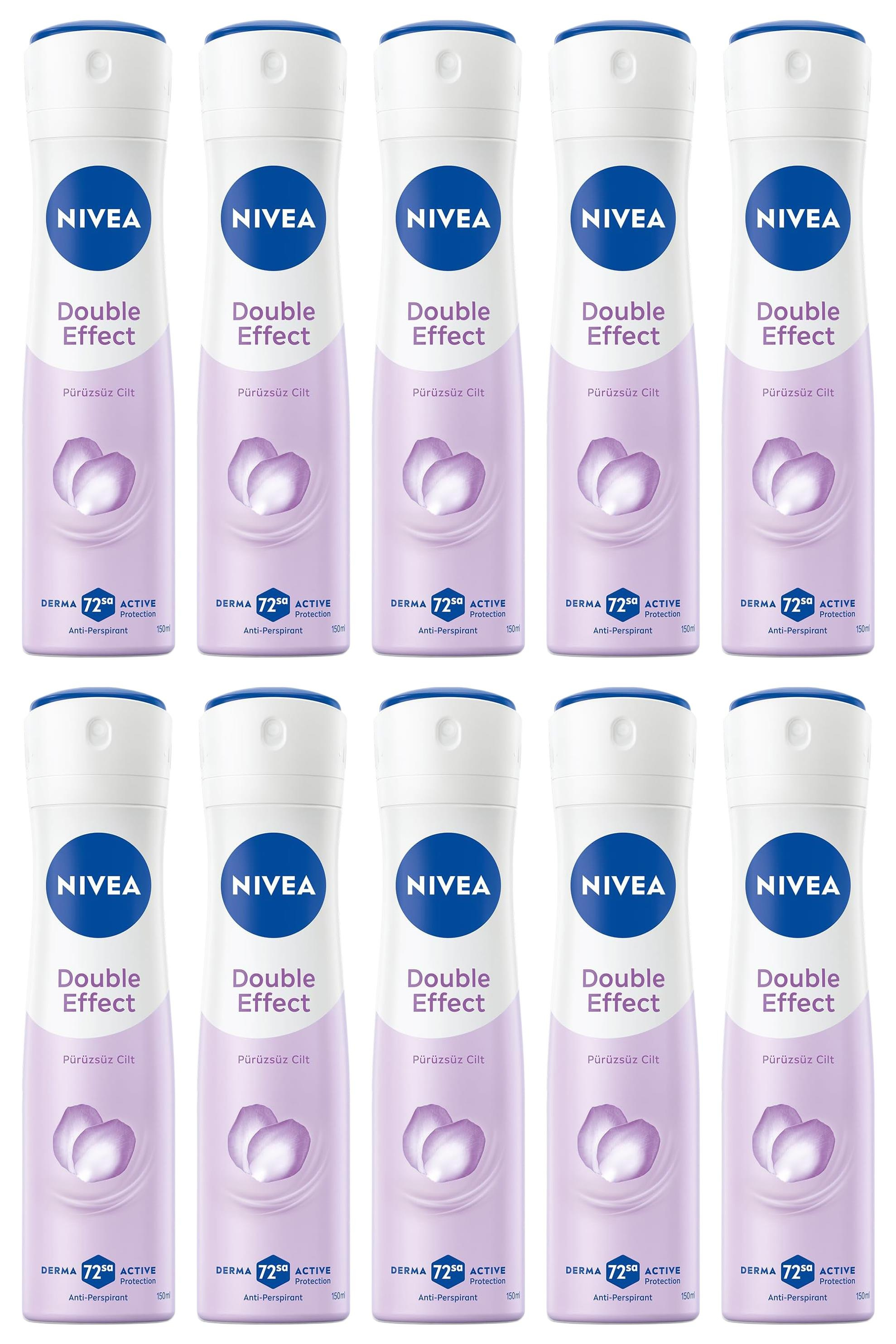 NiveaNivea Double Effect Kadınlar İçin Deodorant 150 ml 10'luNivea Double Effect Mor Düşler Deodorant 150 ml Fiyatı ve Özellikleri | Mutlufiyatlar