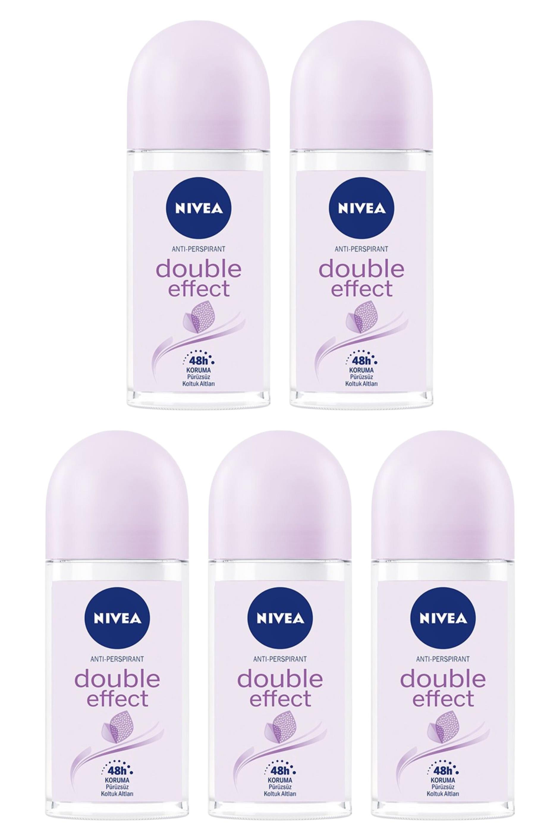 NiveaNivea Double Effect Mor Düşler Roll-On Deodorant 50 ml 5'liNivea Double Effect Mor Düşler Roll-On Deodorant 50 ml Fiyatı ve Özellikleri | Mutlufiyatlar