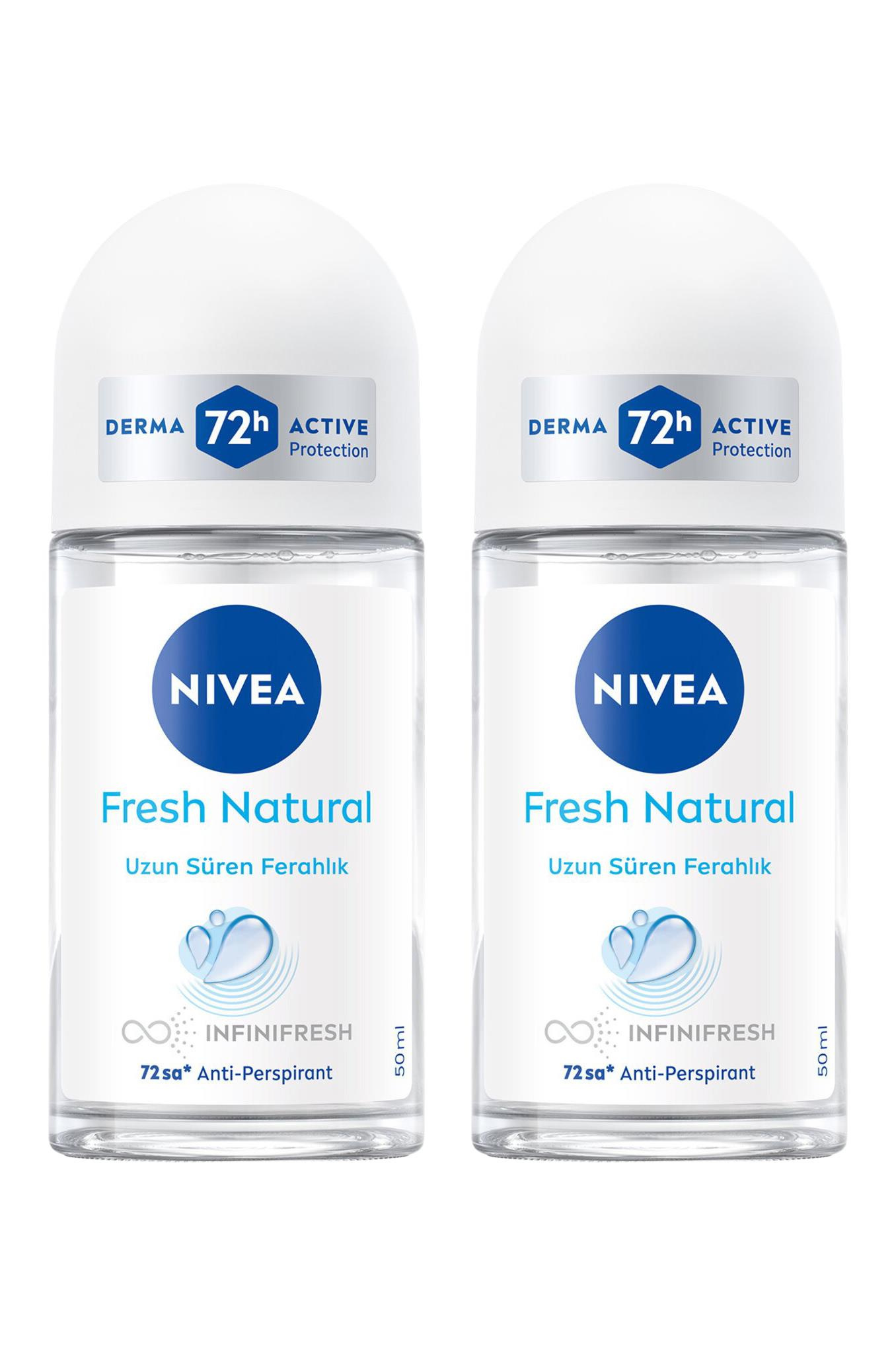 NiveaNivea Fresh Natural Kadınlar İçin Roll on 50 ml 2'liNivea Fresh Natural Roll-On 50 ml Fiyatı ve Özellikleri | Mutlufiyatlar