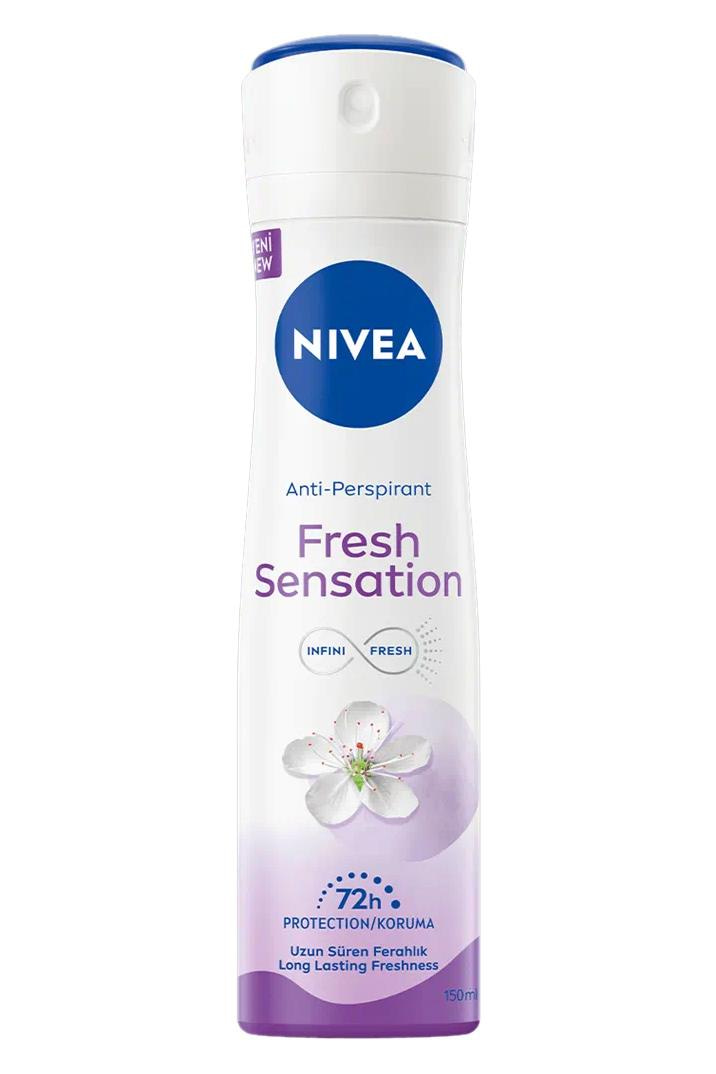 NiveaNivea Fresh Sensation Kadınlar İçin Deodorant 150 ml Nivea Sprey Deodorant Fresh Sensation 150 ml | 72 Saat Etki