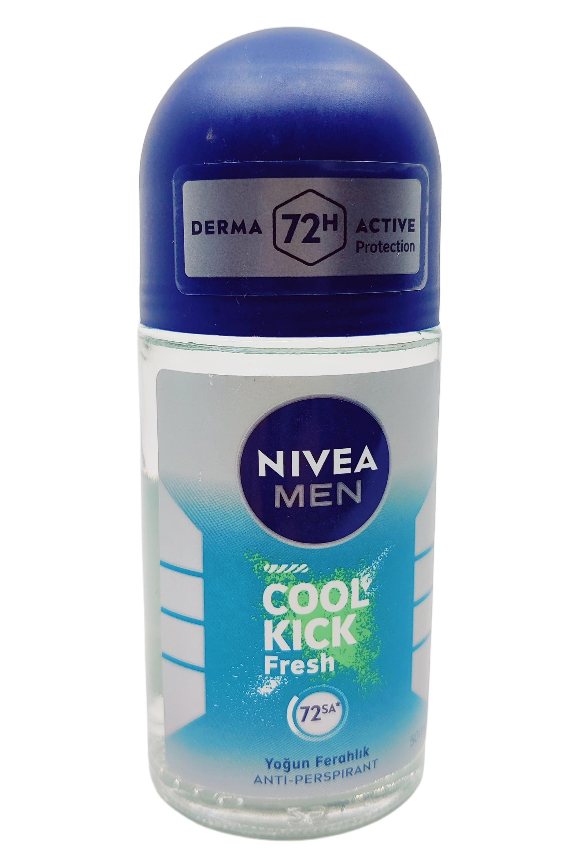 NiveaNivea Men Cool Kick Fresh Erkekler İçin  Roll-on 50 mlNivea Men Cool Kick Roll-on 50 ml | 48 Saat Ferah Koruma