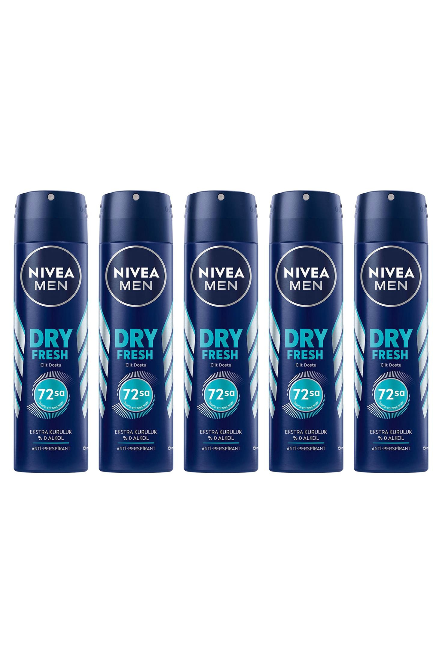 NiveaNivea Men Dry Fresh Erkekler İçin Deodorant 150 ml 5'liNivea Men Deodorant Dry Fresh 150 ml Fiyatı ve Özellikleri | Mutlufiyatlar