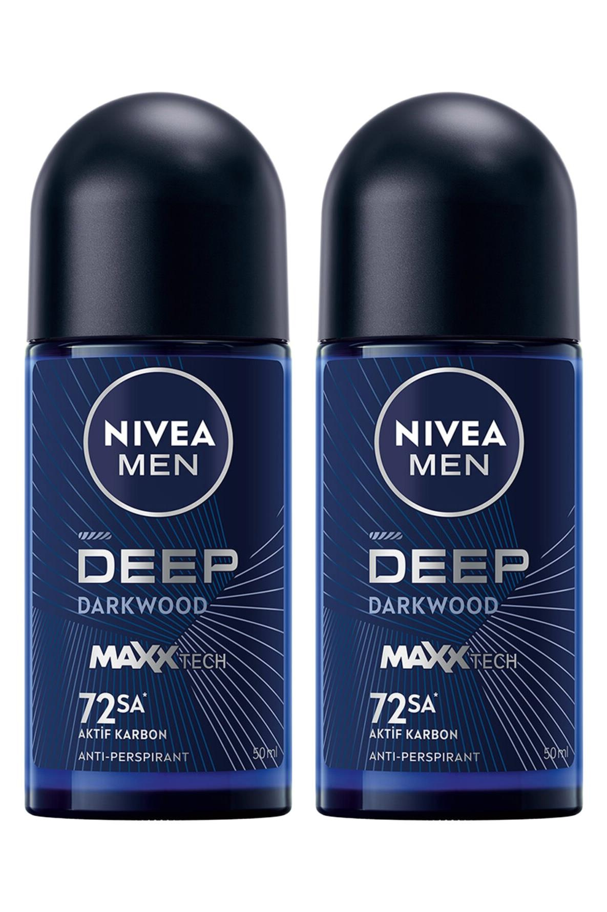 NiveaNivea Men Erkek Roll-On Deodorant Deep Dimension 50 ml 2'liNivea Men Deep Dimension Roll-on 50 ml | Karbonlu Ferahlık