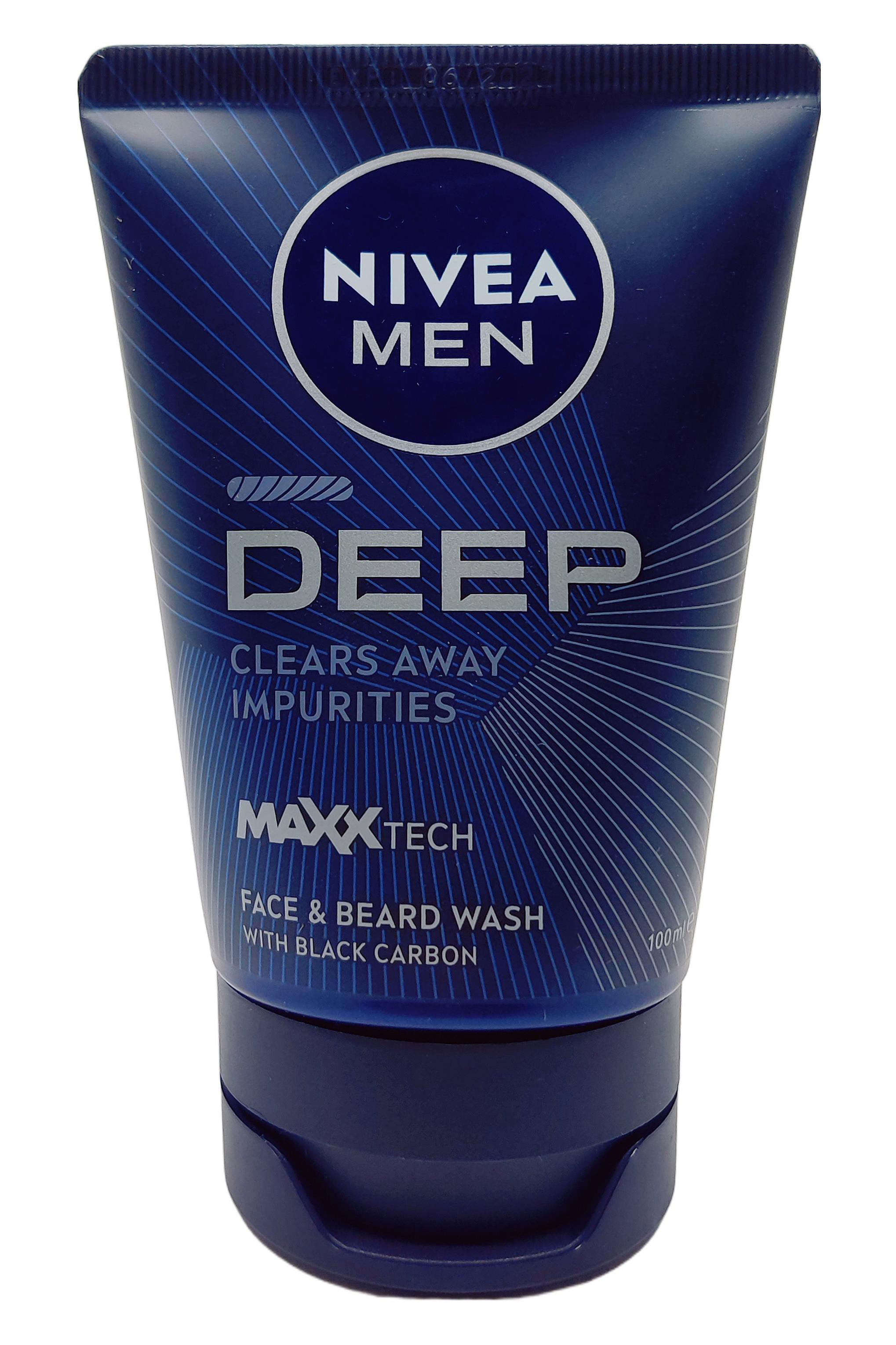 NiveaNivea MEN Erkek Yüz ve Sakal Temizleme Jeli Deep Dimension 100 ml, Cilt Arındırıcı, Aktif KarbonNivea Men Deep Dimension Temizleme Jeli 100ml | Sakal ve Cilt Arındırıcı