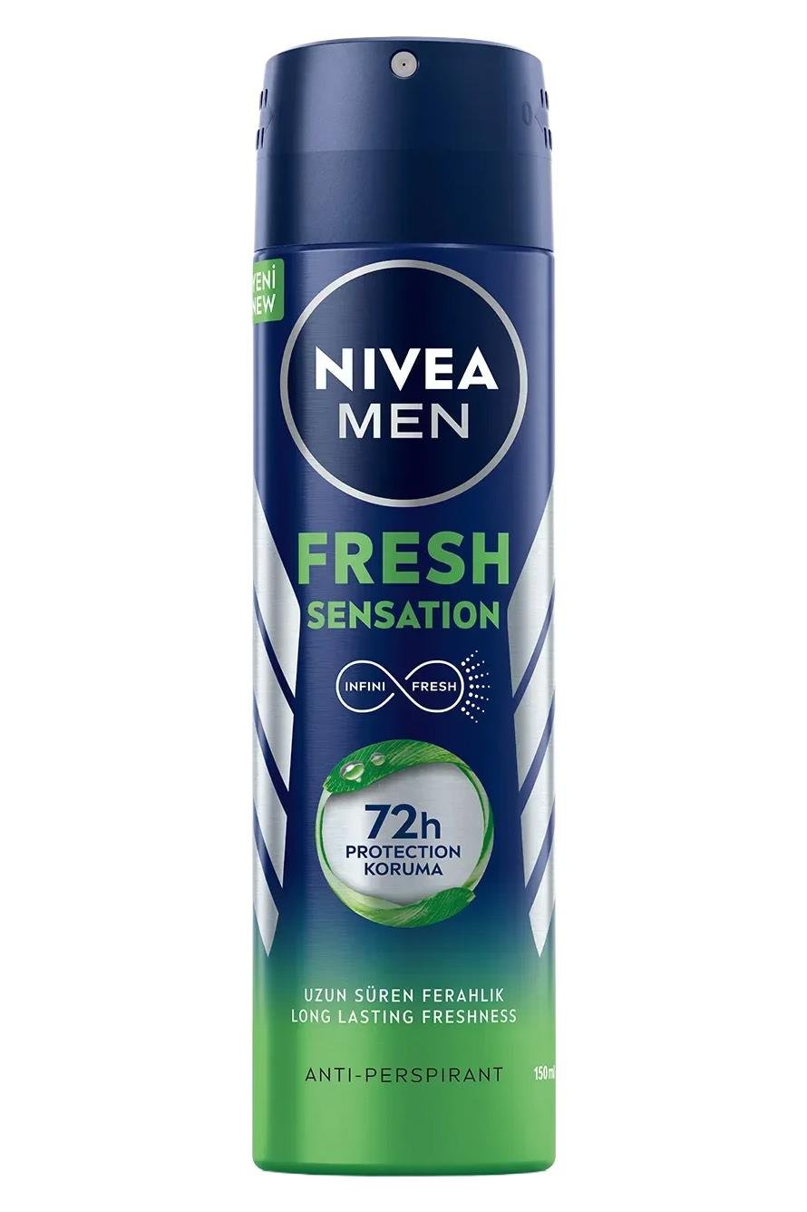 NiveaNivea Men Fresh Sensation Erkek Sprey Deodorant 150 mlNivea Men Fresh Sensation Erkek Sprey Deodorant 150 ml Fiyatı ve Özellikleri | Mutlufiyatlar