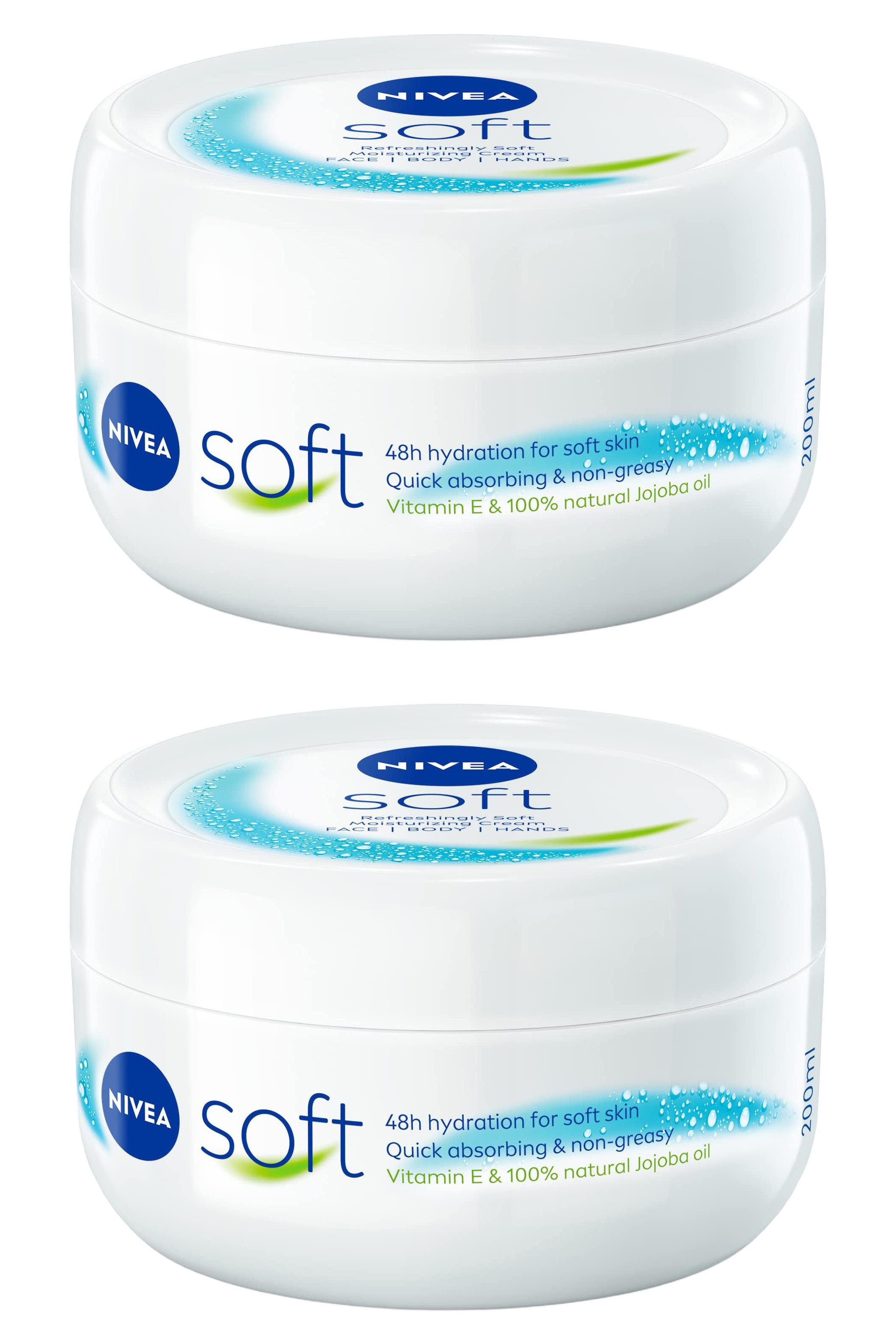 NiveaNivea Soft Nemlendirici Bakım Kremi 200 ml 2'liNivea Krem Soft Vazo 200 ml Fiyatı ve Özellikleri | Mutlufiyatlar