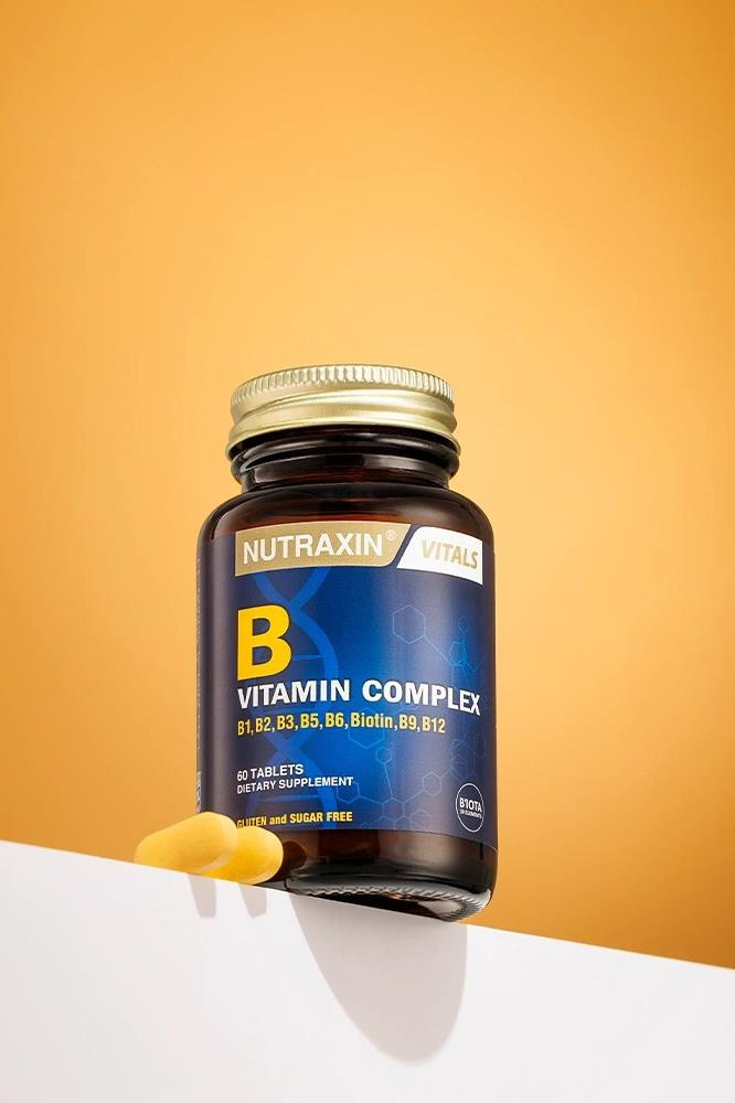 NutraxinNutraxin B Vitamin Complex 60 Adet Tablet (B1-B2-B3-B5-B6-Biotin-B12)Nutraxin B Complex Vitamin 60 Kapsül Fiyatı ve Özellikleri | Mutlufiyatlar