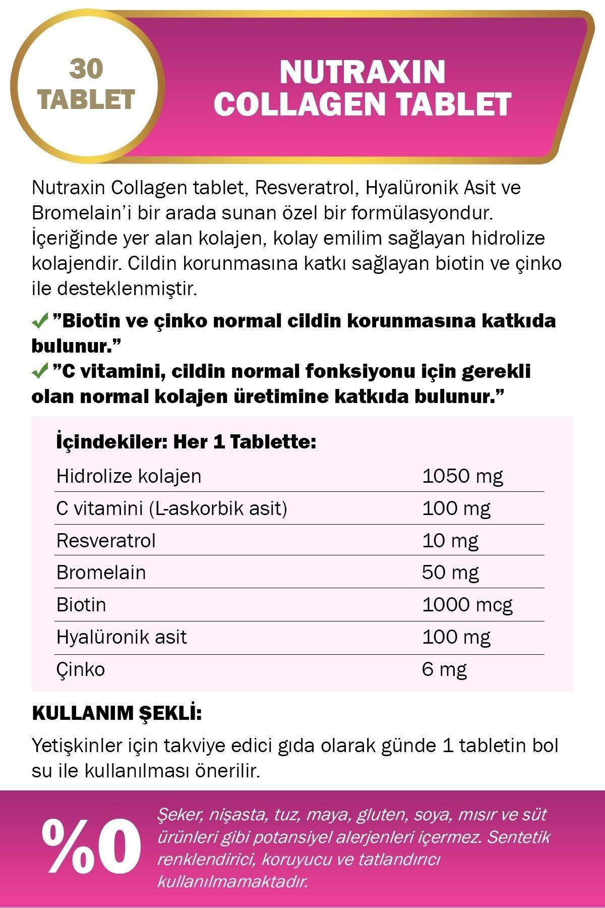 NutraxinNutraxin Collagen 30 TabletNutraxin Collagen 30 Tablet Fiyatı ve Özellikleri | Mutlufiyatlar
