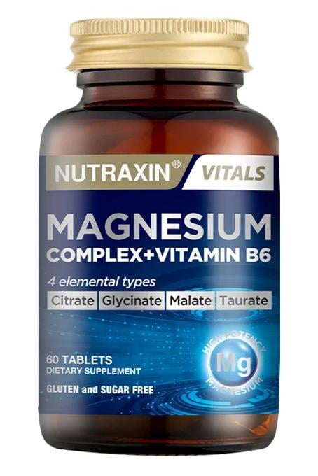 NutraxinNutraxin Magnesium Complex Vitamin B6 Takviye Edici Gıda 60 TabletNutraxin Magnesium Complex Vitamin B6 60 Tablet Fiyatı ve Özellikleri | Mutlufiyatlar