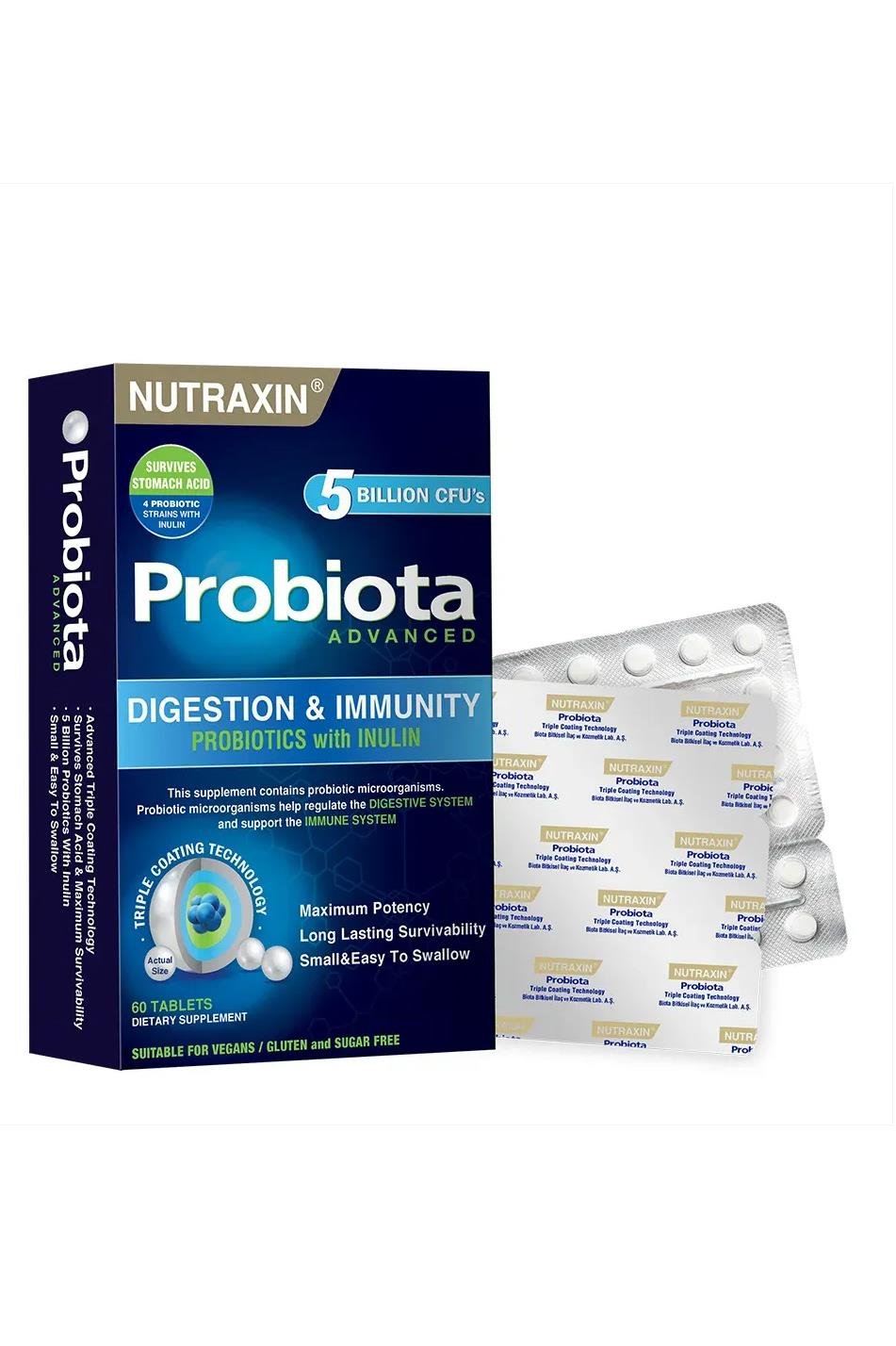 NutraxinNutraxin Probiota Advanced 60 TabletNutraxin Probiota Advanced 60 Tablet Fiyatı ve Özellikleri | Mutlufiyatlar