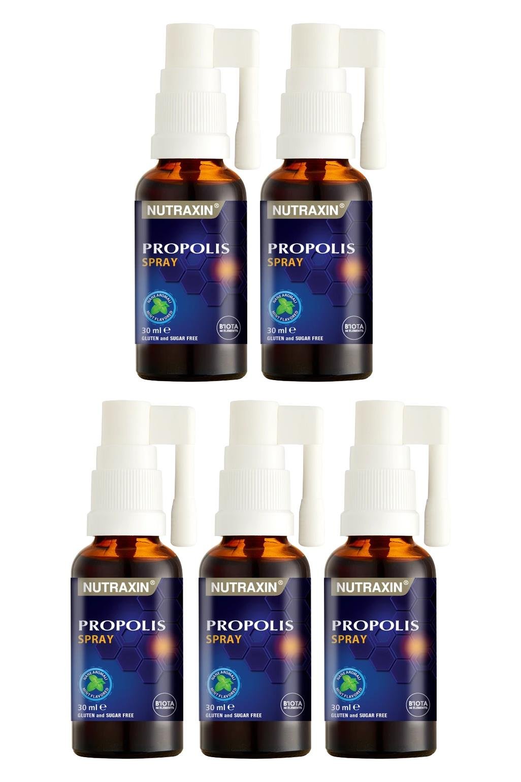 NutraxinNutraxin Propolis Boğaz Spreyi 30 ml 5'liNutraxin Propolis Boğaz Spreyi 30 ml Fiyatı ve Özellikleri | Mutlufiyatlar