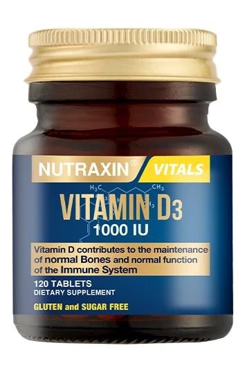 NutraxinNutraxin Vitamin D3 1000 IU 120 TabletNutraxin Vitamin D3 1000 IU 120 Tablet Fiyatı ve Özellikleri | Mutlufiyatlar
