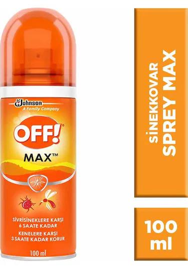 OffOff Max Sivrisinek ve Kenelere Karşı Sprey 100 ml Off Max Sivrisinek ve Kenelere Karşı Sprey 100 ml  Fiyatı ve Özellikleri