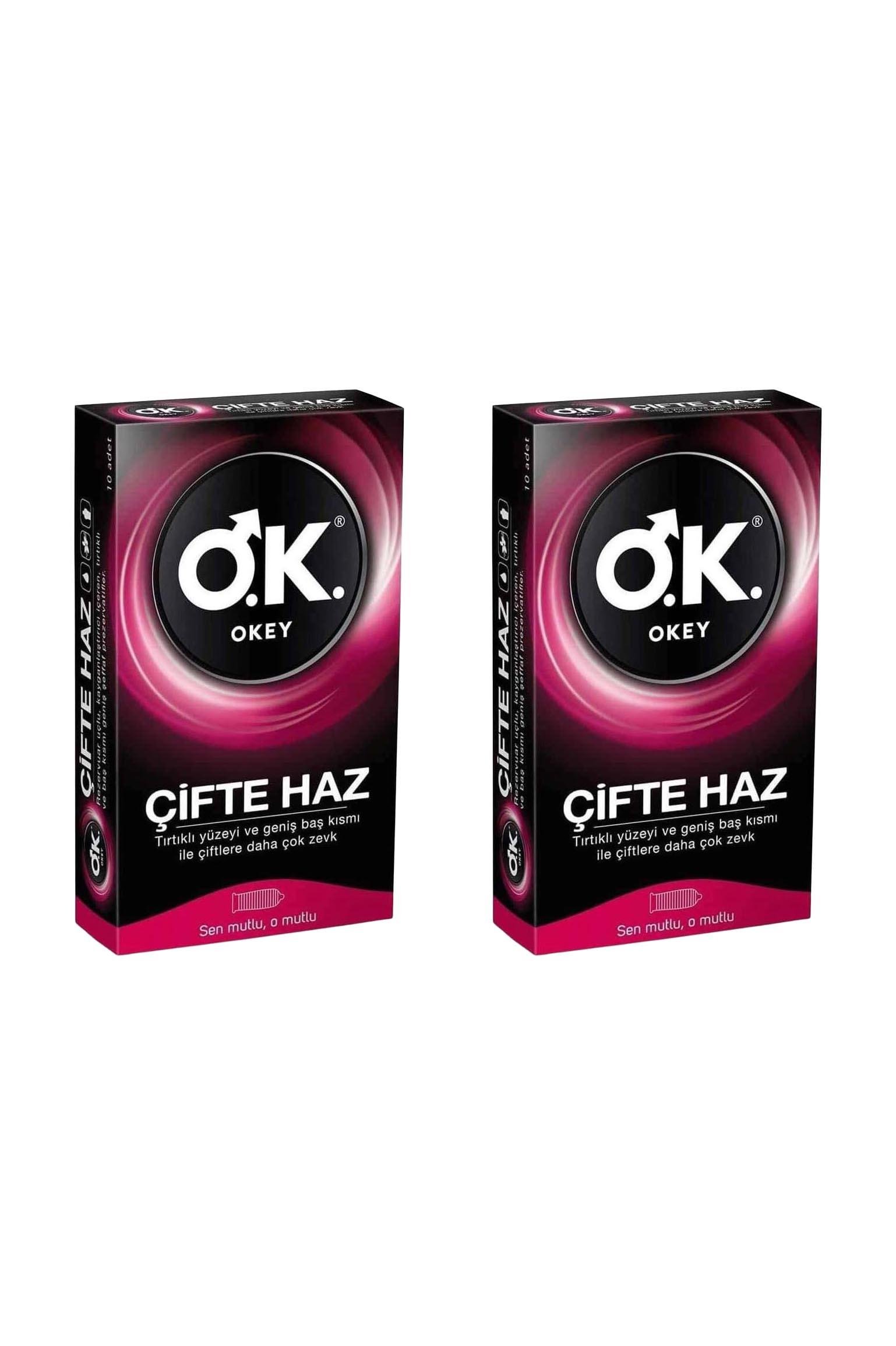 OkeyOkey Çifte Haz Prezervatif 10 Adet 2'liOkey Çifte Haz Prezervatif 10lu Fiyatı ve Özellikleri | Mutlufiyatlar