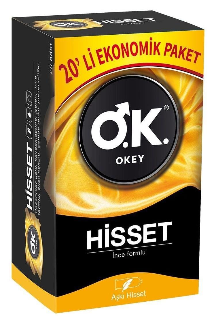 OkeyOkey Hisset Prezervatif Ekonomik Paket 20 AdetOkey Prezervatif Hisset 20li - Ekonomik Fiyatı ve Özellikleri | Mutlufiyatlar