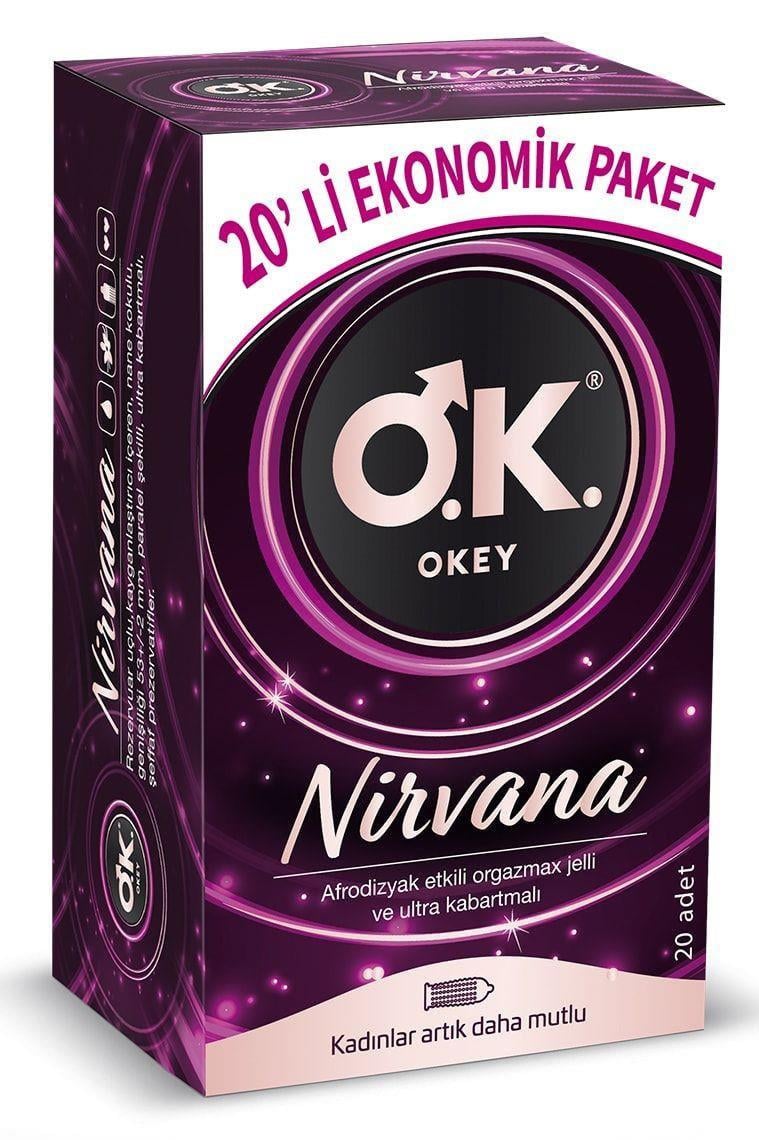 OkeyOkey Nirvana Prezervatif Ekonomik Paket 20 AdetOkey Prezervatif Nirvana 20li Fiyatı ve Özellikleri | Mutlufiyatlar