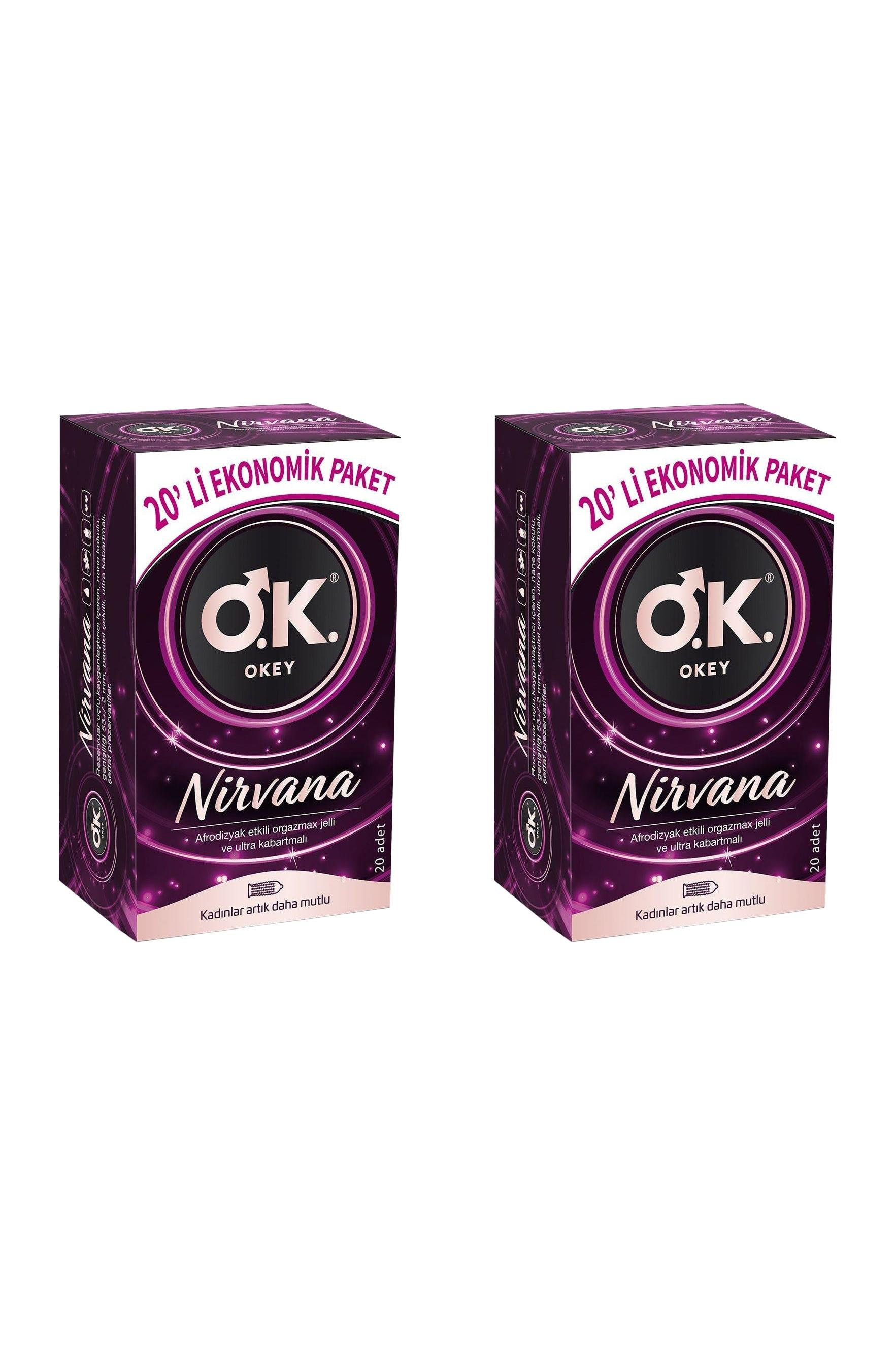 OkeyOkey Nirvana Prezervatif Ekonomik Paket 20 Adet 2'liOkey Prezervatif Nirvana 20li Fiyatı ve Özellikleri | Mutlufiyatlar