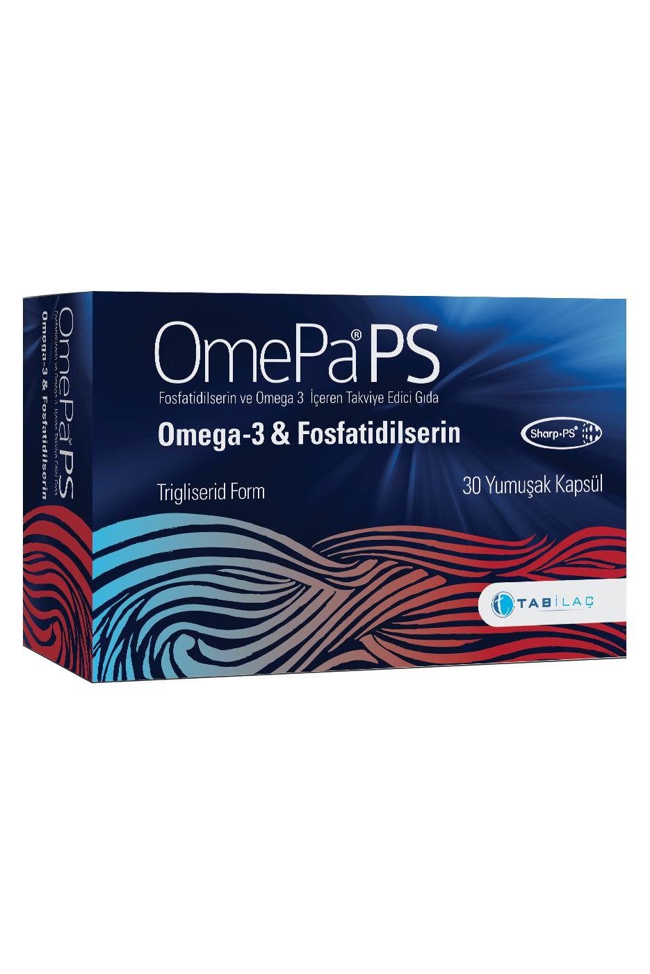 OmepaOmepa PS 30 Yumuşak Kapsül Fosfatidilserin Omega 3 Balık YağıOmepa PS Fosfatidilserin + Omega 3 | Hafıza ve Konsantrasyon İçin