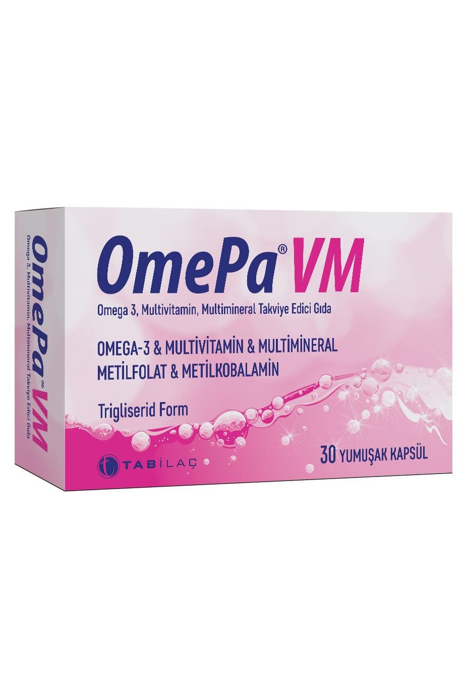 OmepaOmePa VM Omega 3 Multivitamin ve Multimineral 30 Yumuşak KapsülOmepa VM 30 Yumuşak Kapsül Fiyatı ve Özellikleri | Mutlufiyatlar